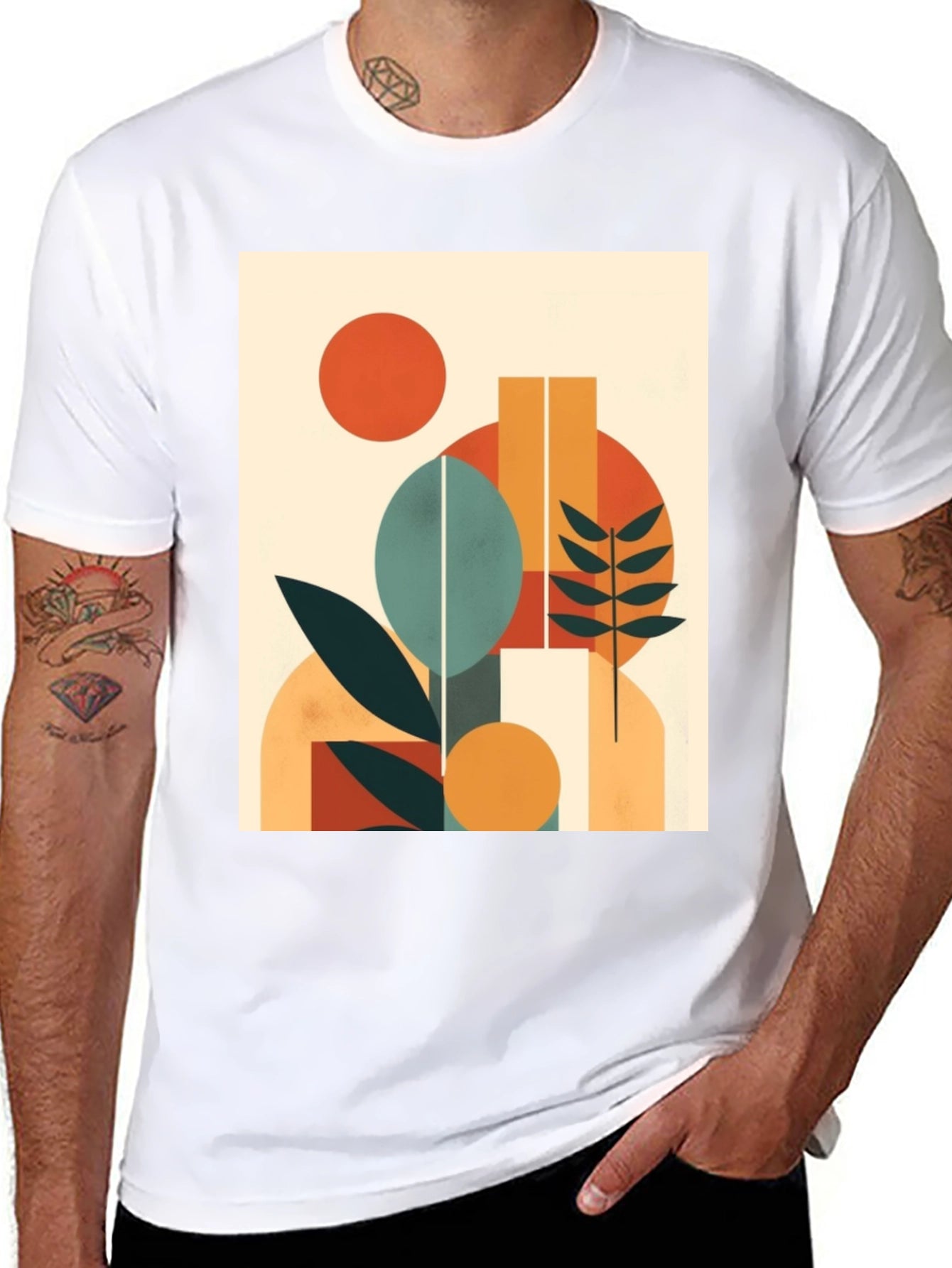 Modern Abstract Graphic T-Shirt