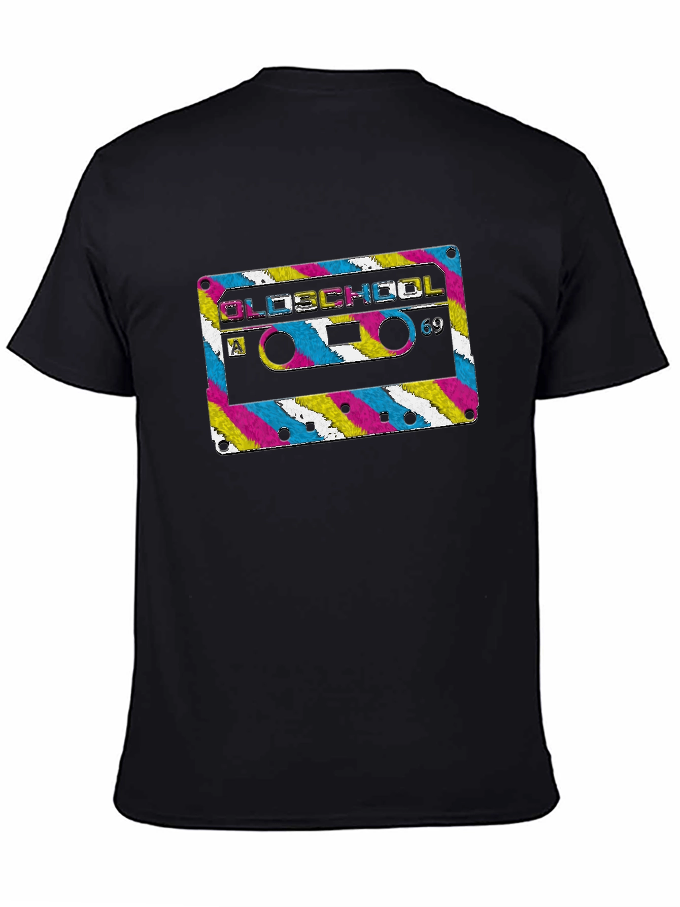 Oldschool 69 Graphic Black T-Shirt