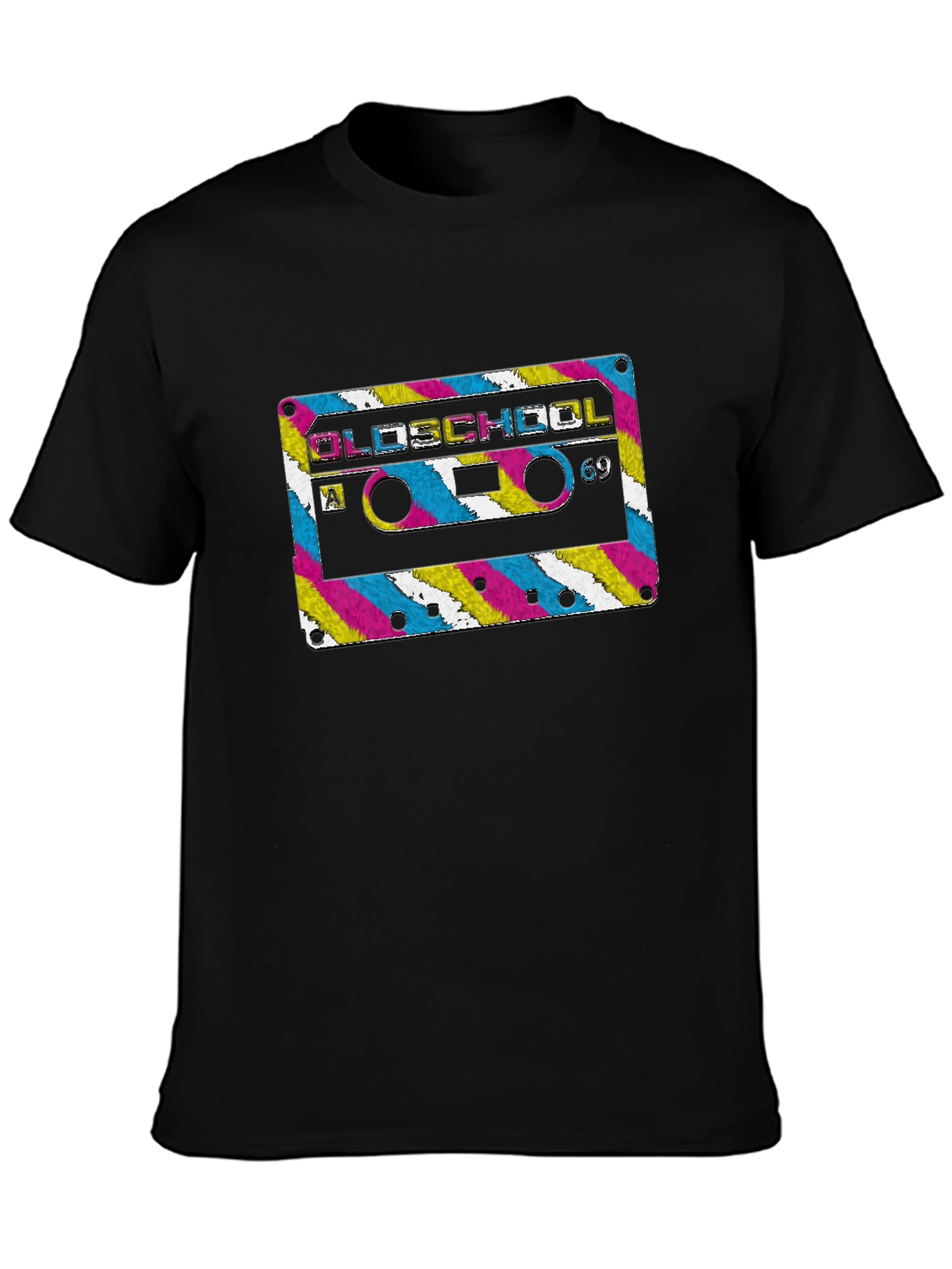 Oldschool 69 Graphic Black T-Shirt