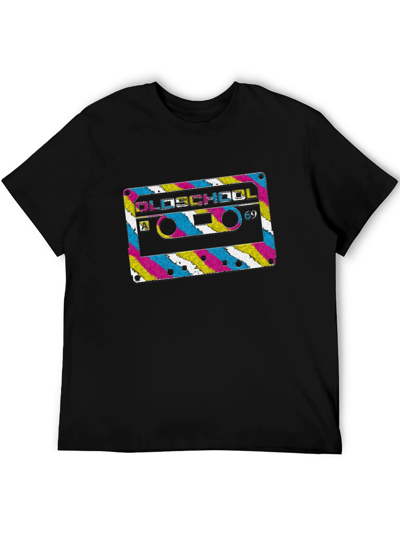 Oldschool 69 Graphic Black T-Shirt