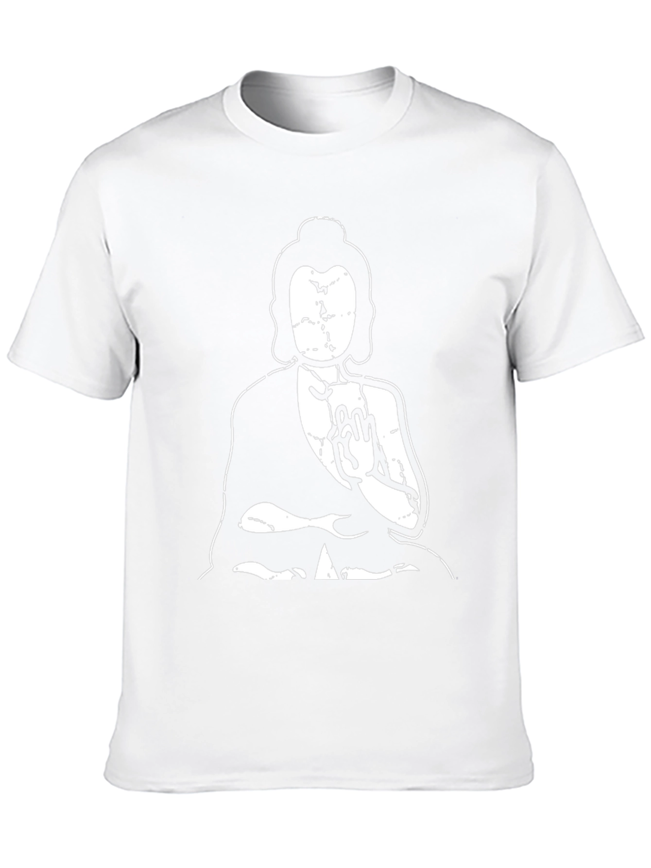 Buddha Graphic Print Black T-Shirt