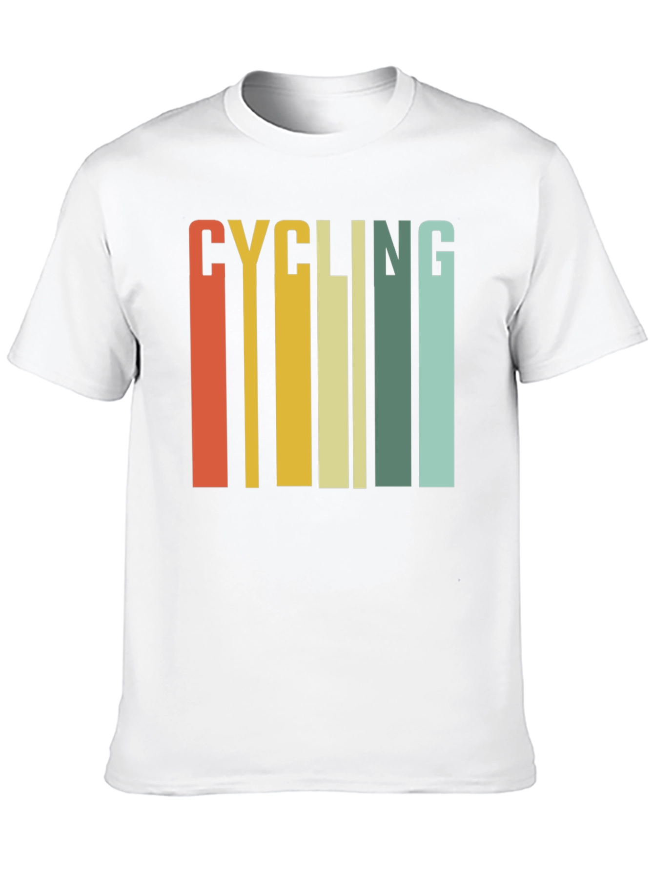 Retro Cycling Graphic Tee - Black Cotton T-Shirt