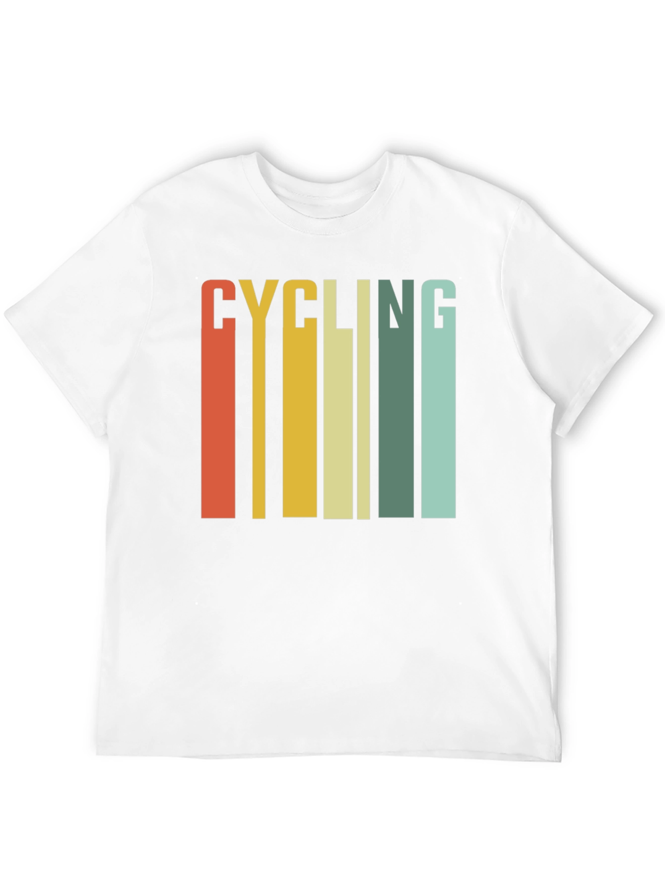 Retro Cycling Graphic Tee - Black Cotton T-Shirt