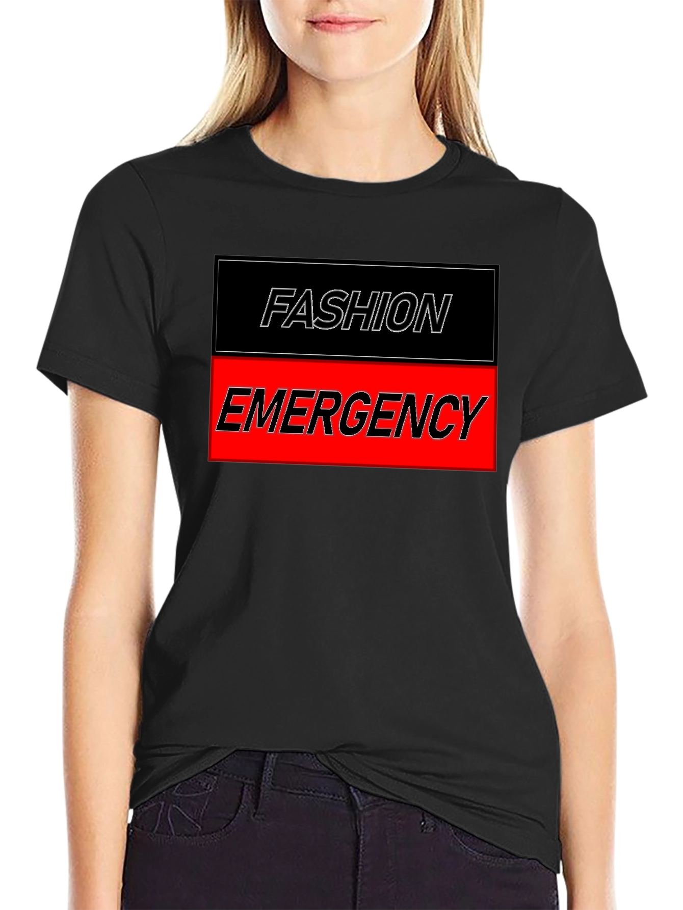 Fashion Emergency Graphic Tee - Stylish & Bold