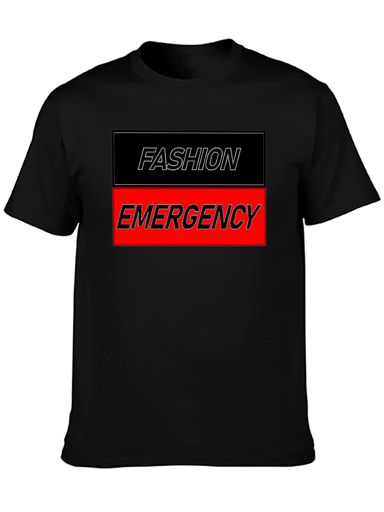Fashion Emergency Graphic Tee - Stylish & Bold