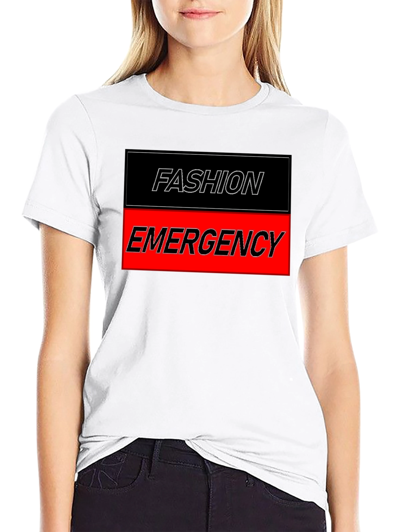 Fashion Emergency Graphic Tee - Stylish & Bold