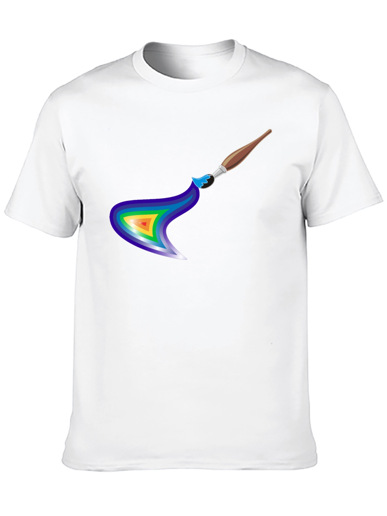 Rainbow Paintbrush Graphic Tee