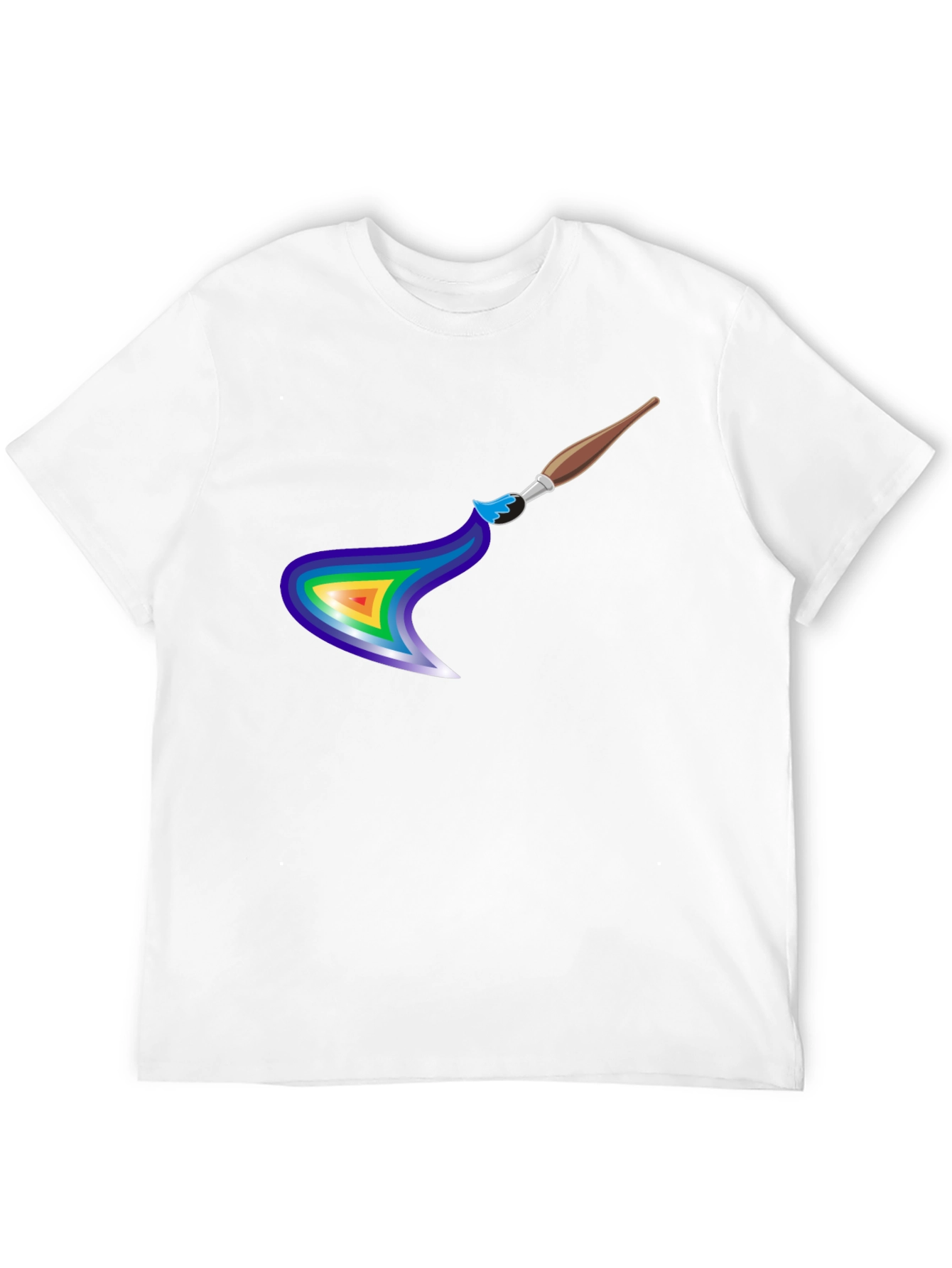Rainbow Paintbrush Graphic Tee