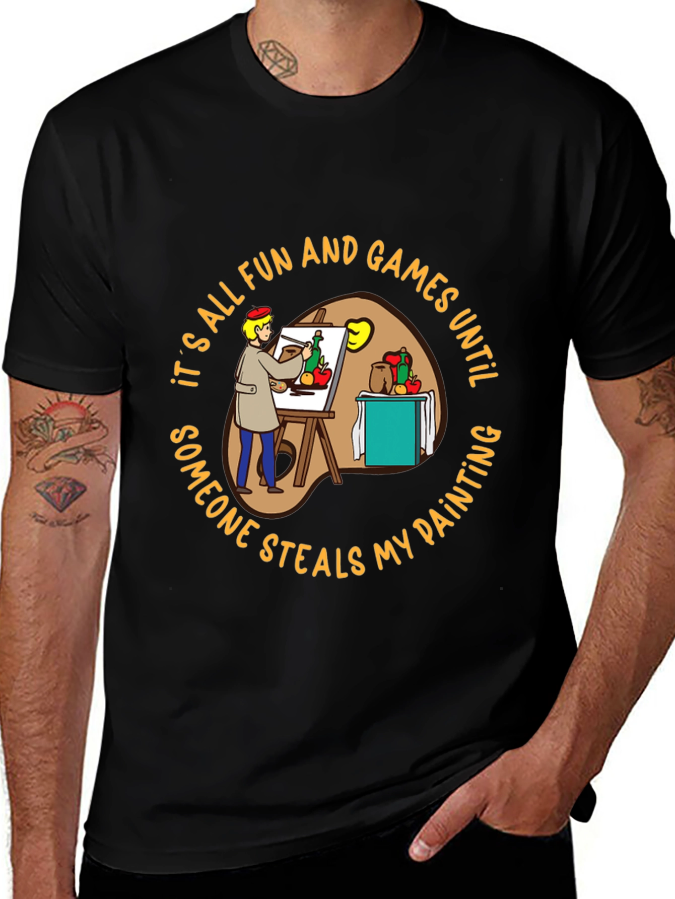 Painter T-Shirt: Its All Fun & Games