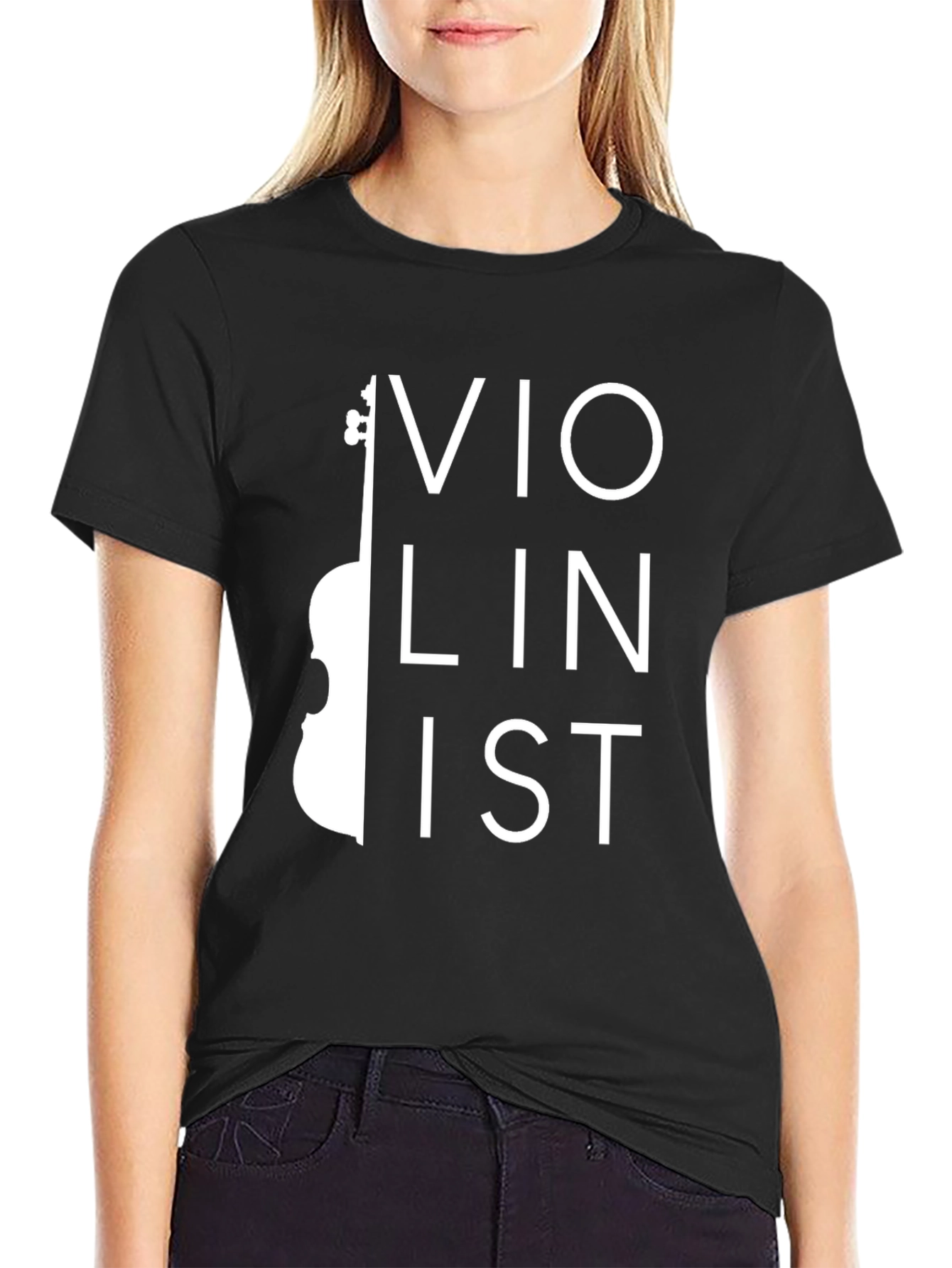 Violinist Graphic Tee - Music Lovers T-Shirt