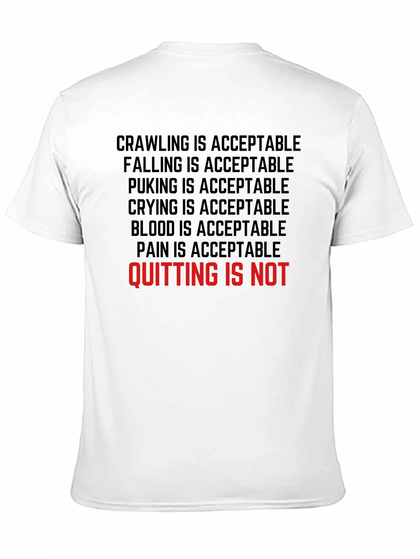 Motivational T-Shirt - Never Quit
