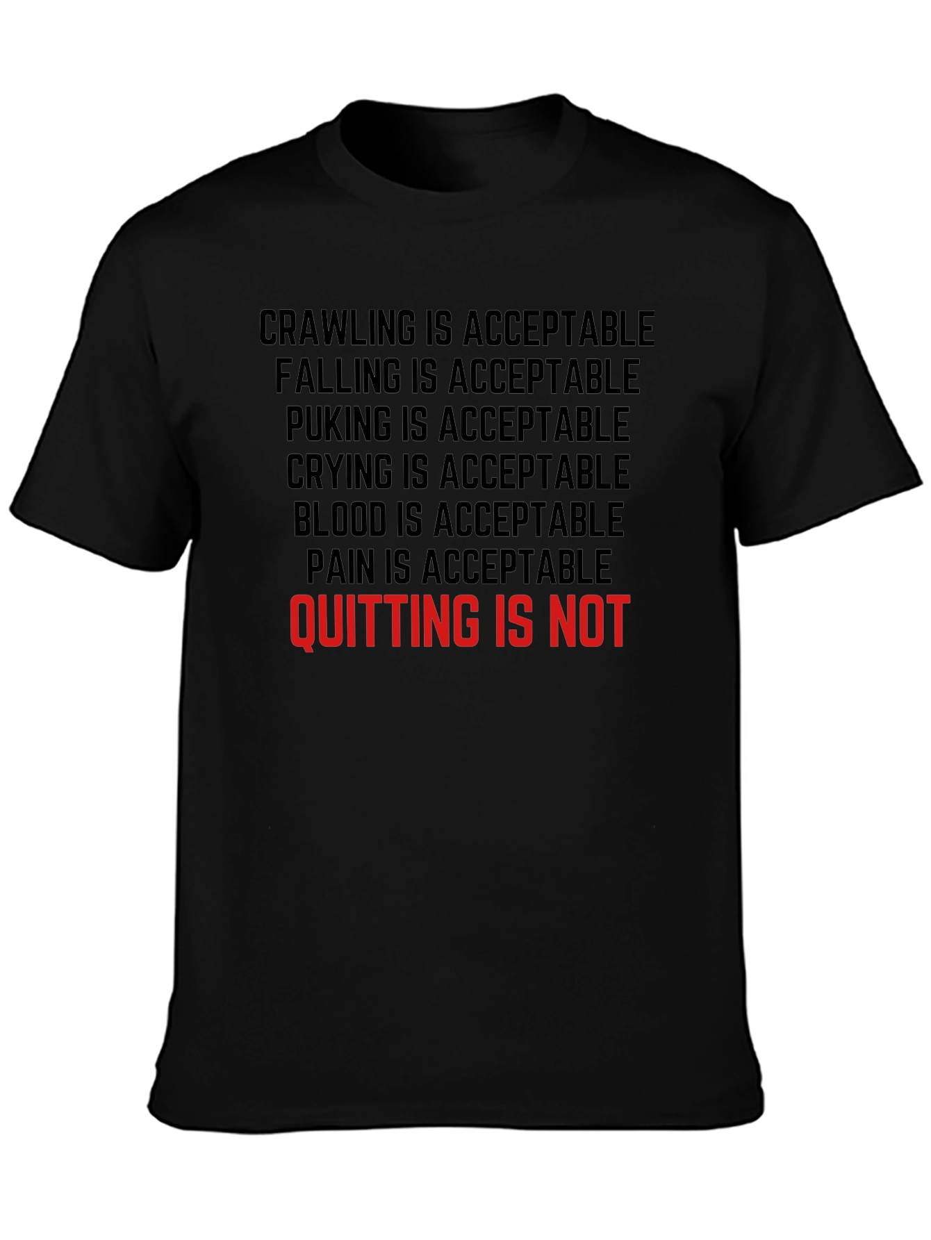 Motivational T-Shirt - Never Quit