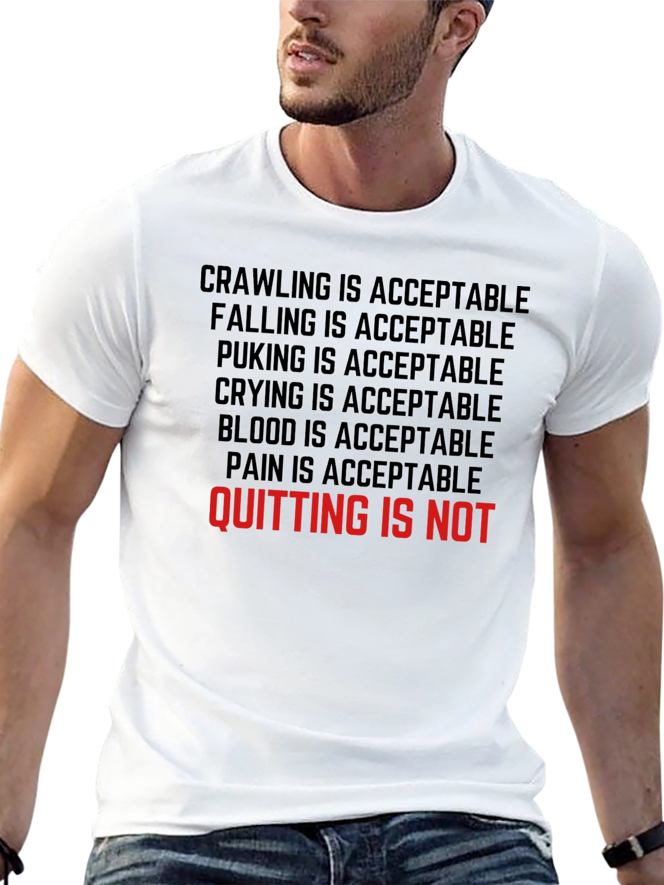 Motivational T-Shirt - Never Quit