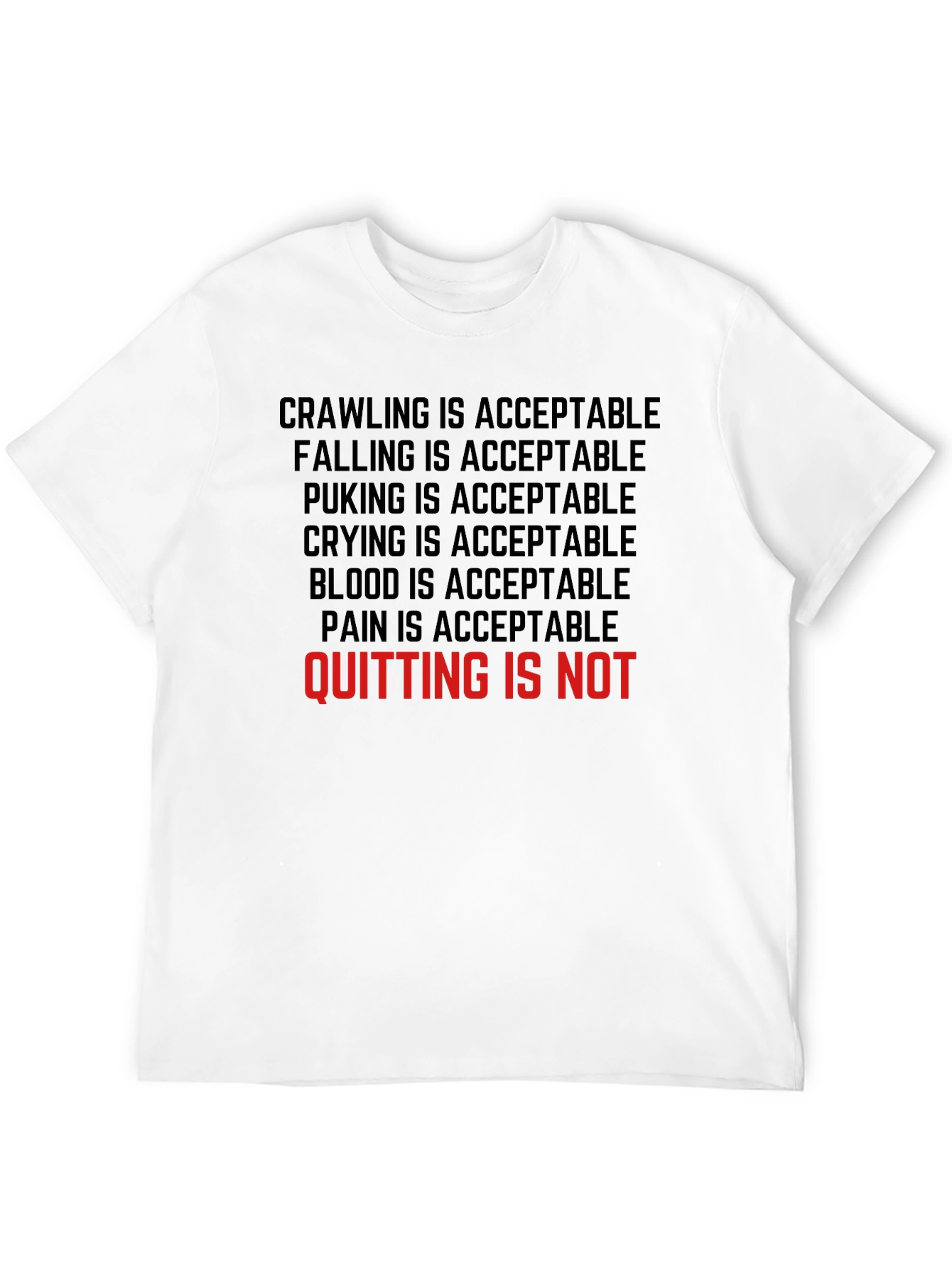 Motivational T-Shirt - Never Quit