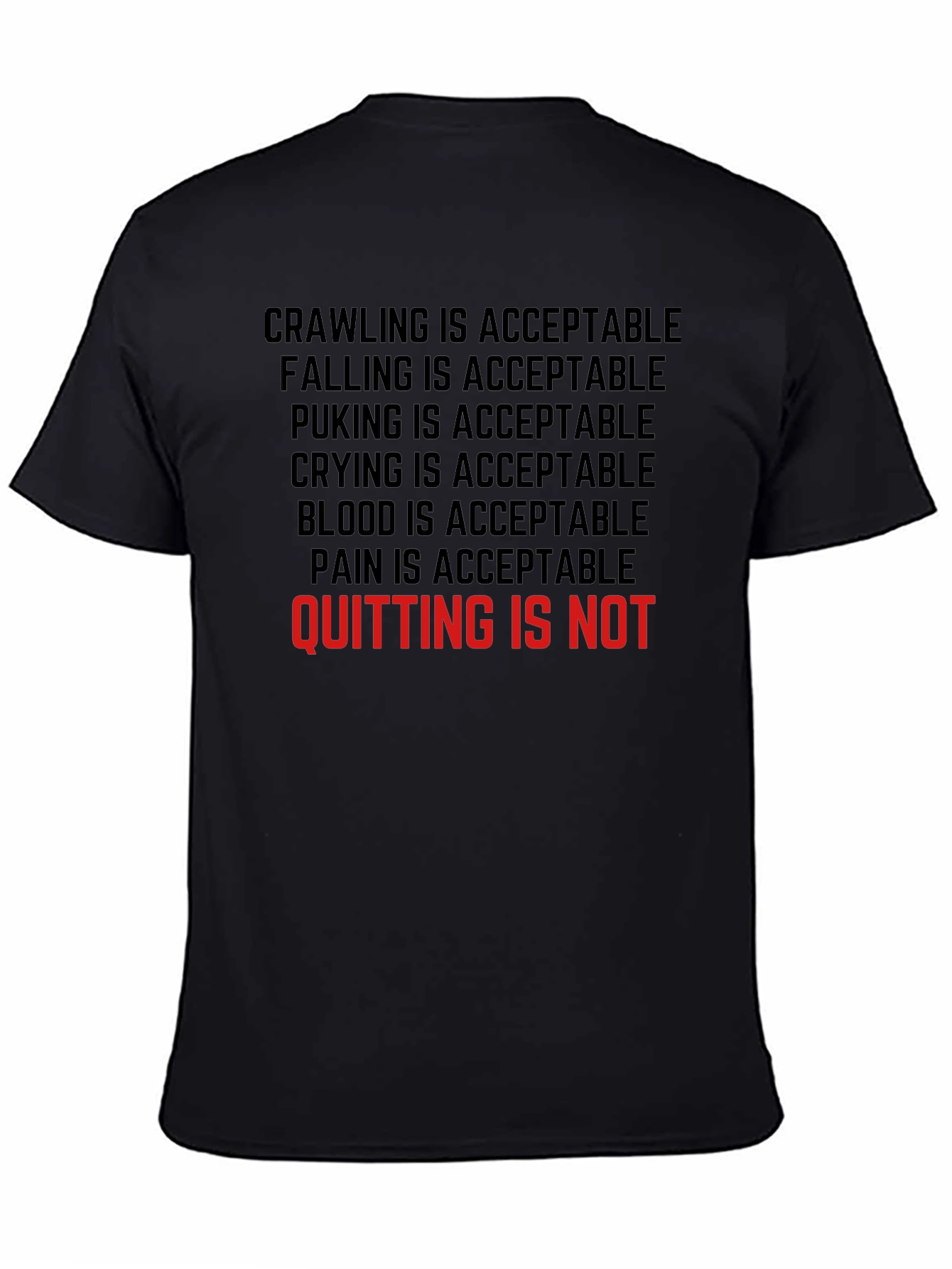Motivational T-Shirt - Never Quit