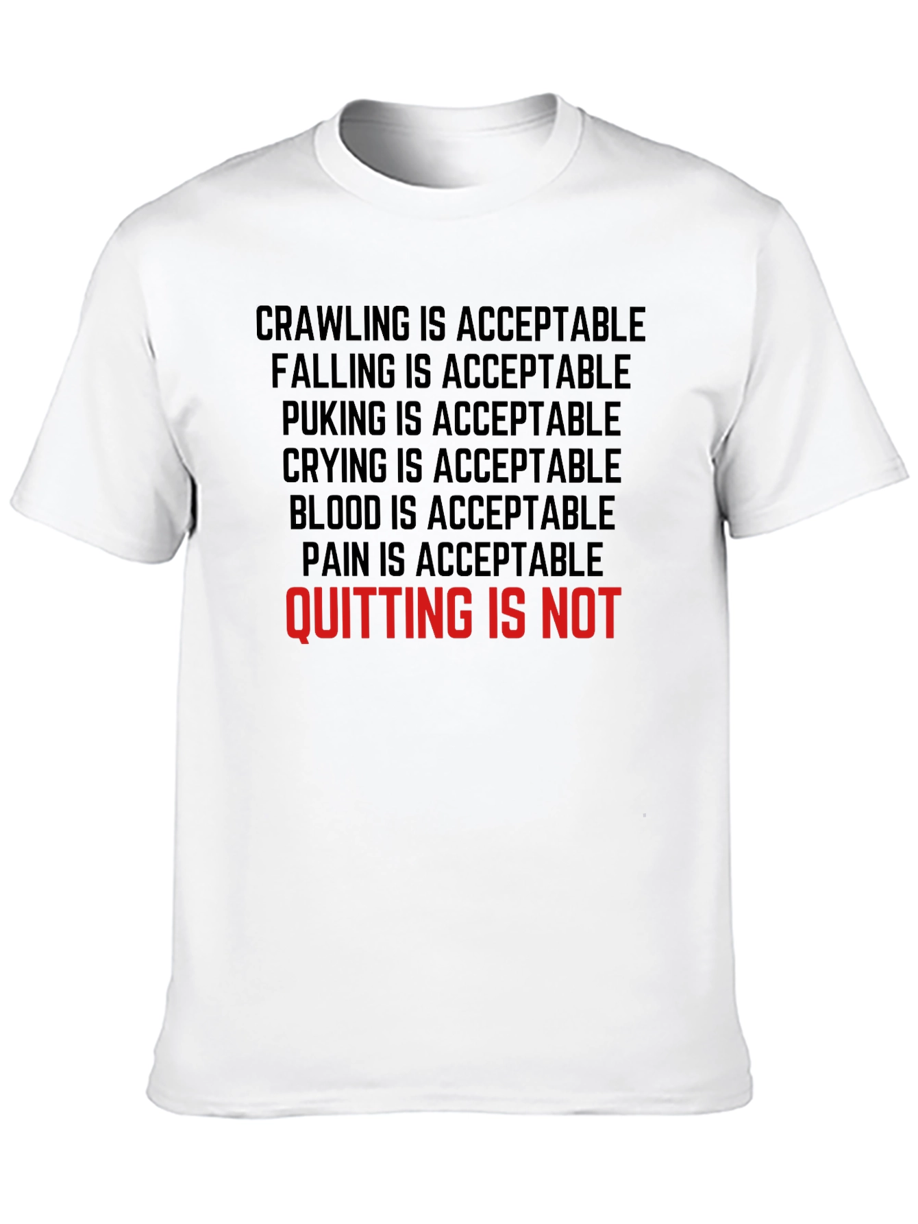 Motivational T-Shirt - Never Quit