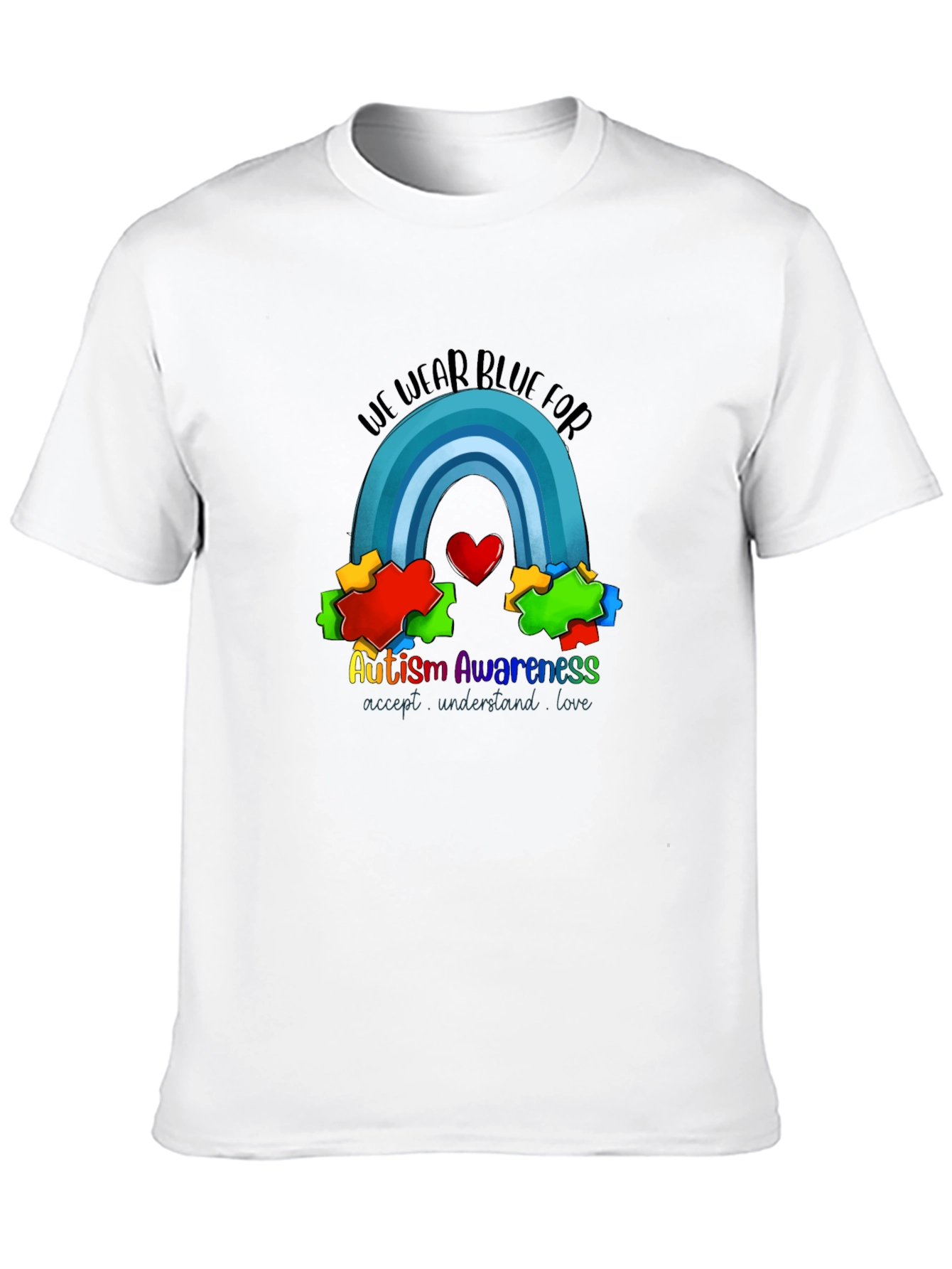 Autism Awareness T-Shirt: We Wear Blue