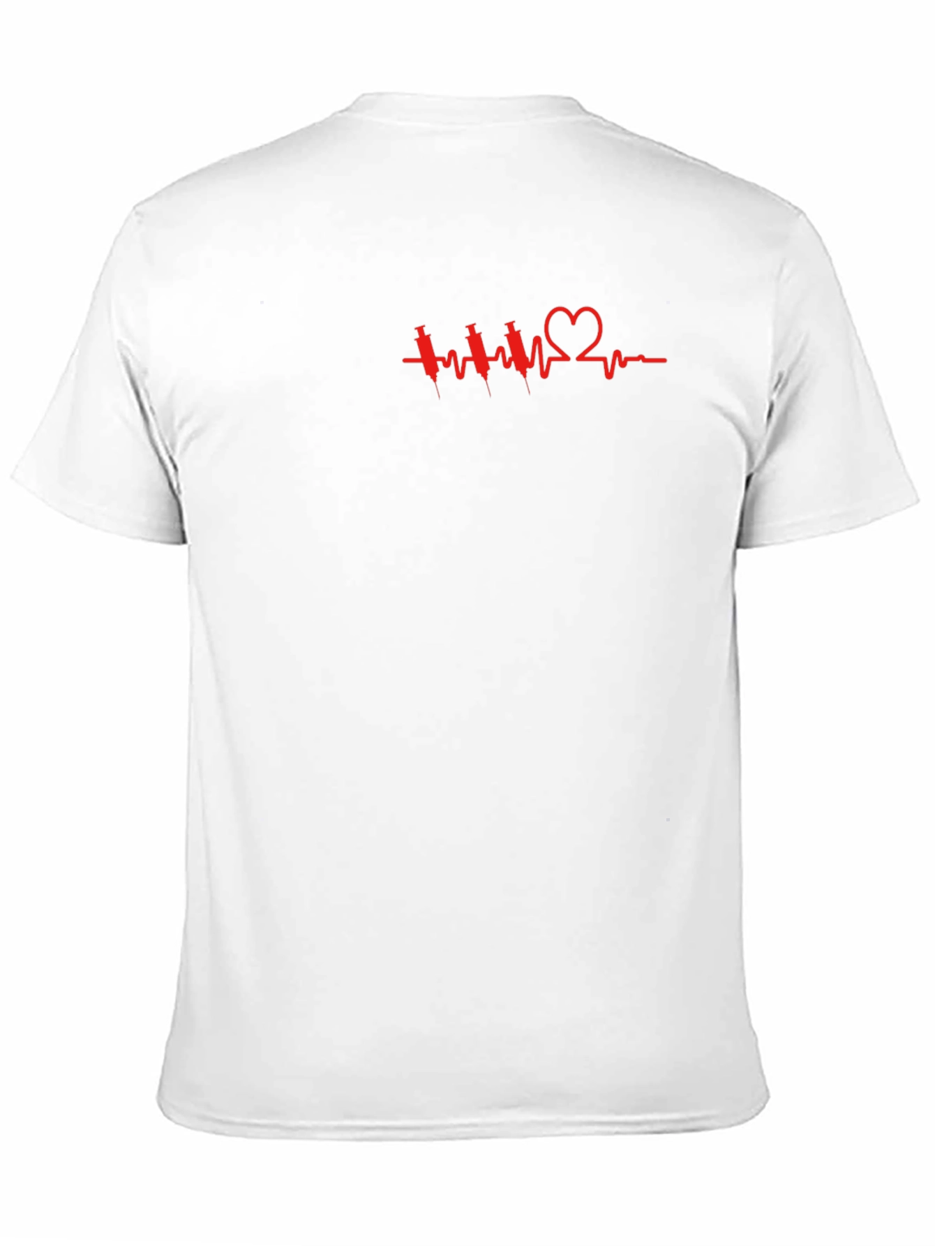 Heartbeat Syringe Graphic T-Shirt - Trendy Casual Wear
