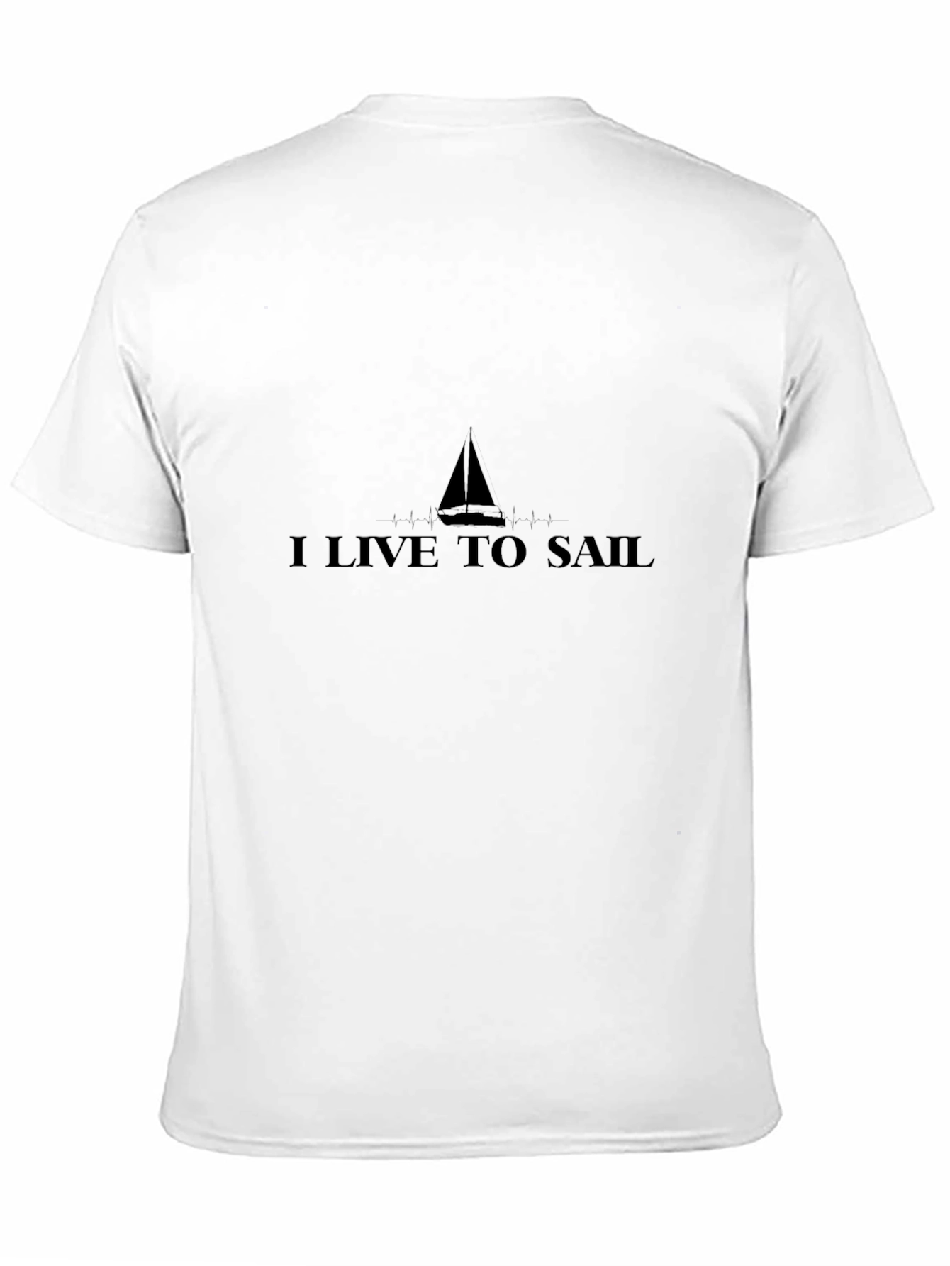 I Live to Sail Black T-Shirt