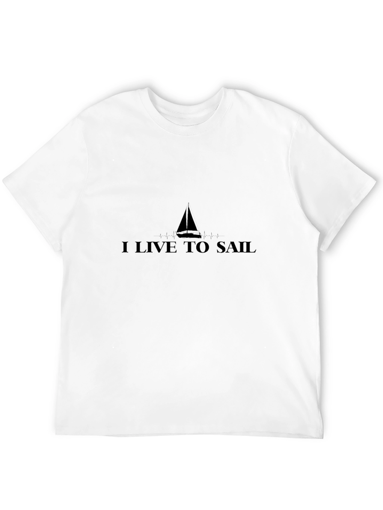 I Live to Sail Black T-Shirt