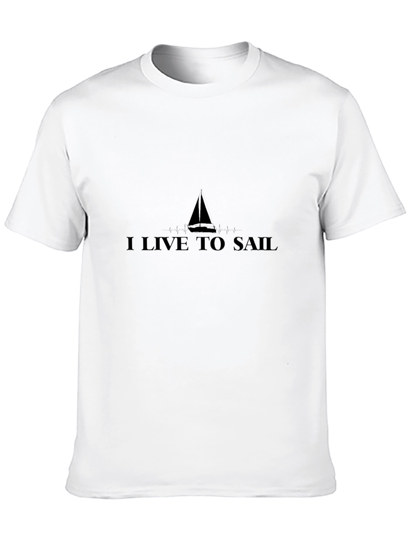 I Live to Sail Black T-Shirt