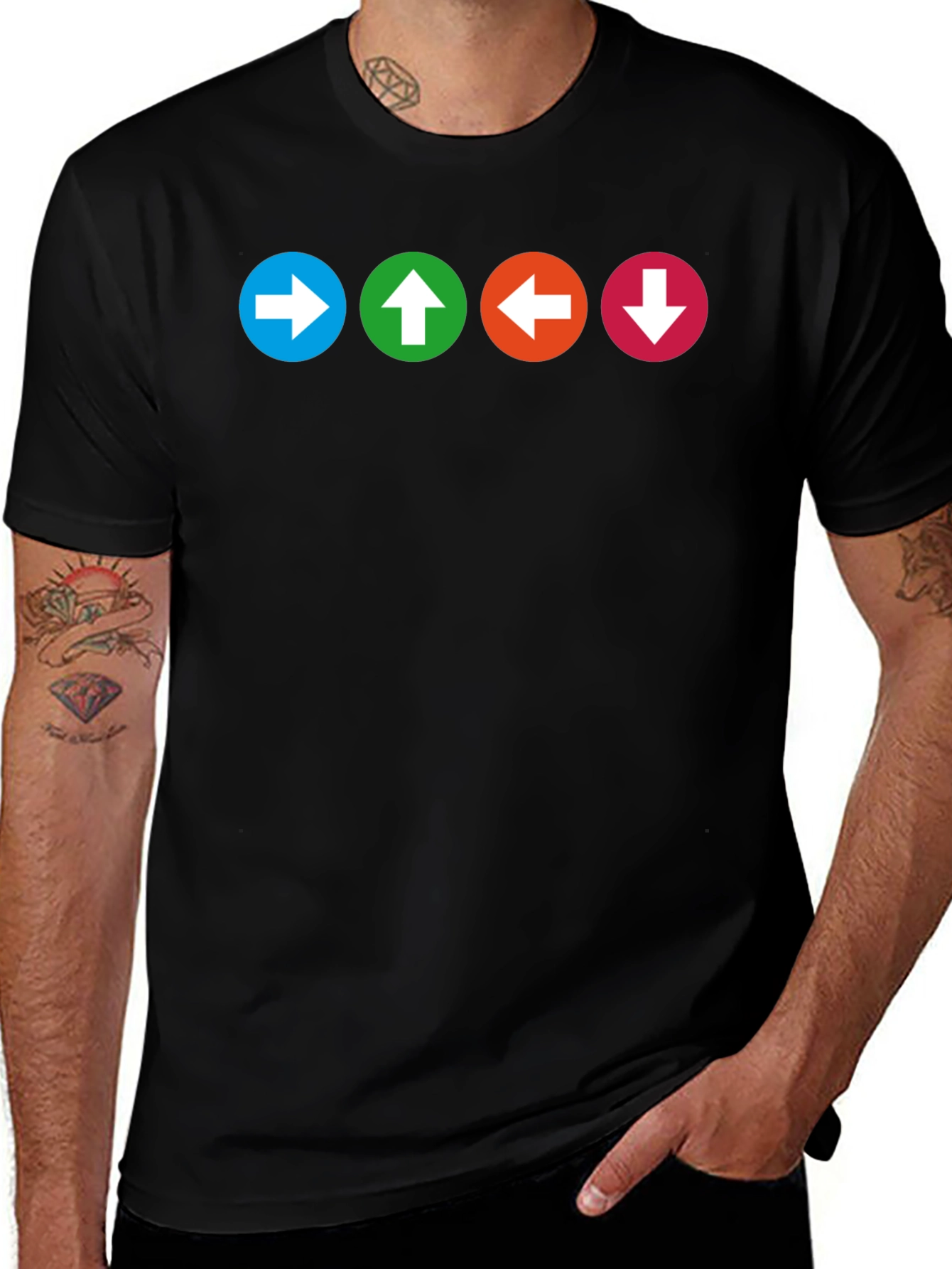 Arrow Circle Graphic T-Shirt