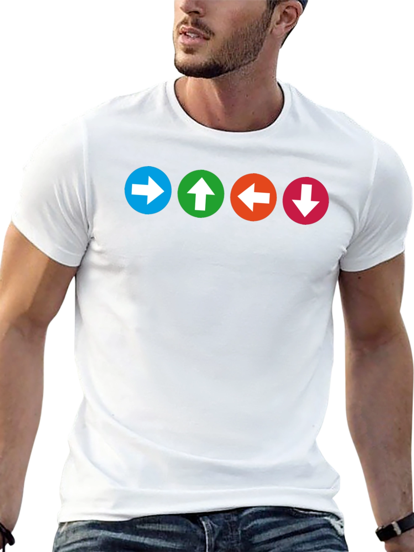 Arrow Circle Graphic T-Shirt