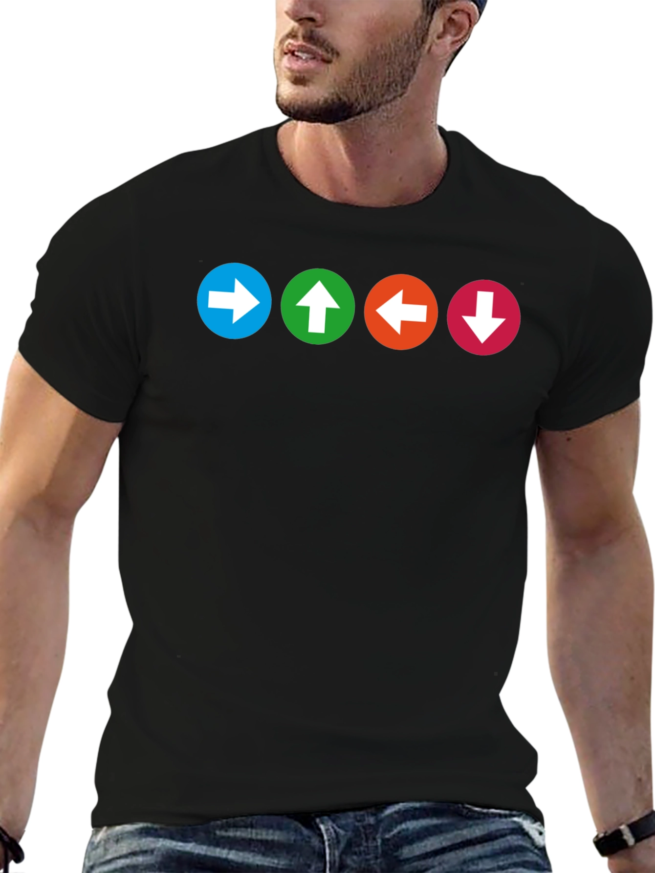 Arrow Circle Graphic T-Shirt