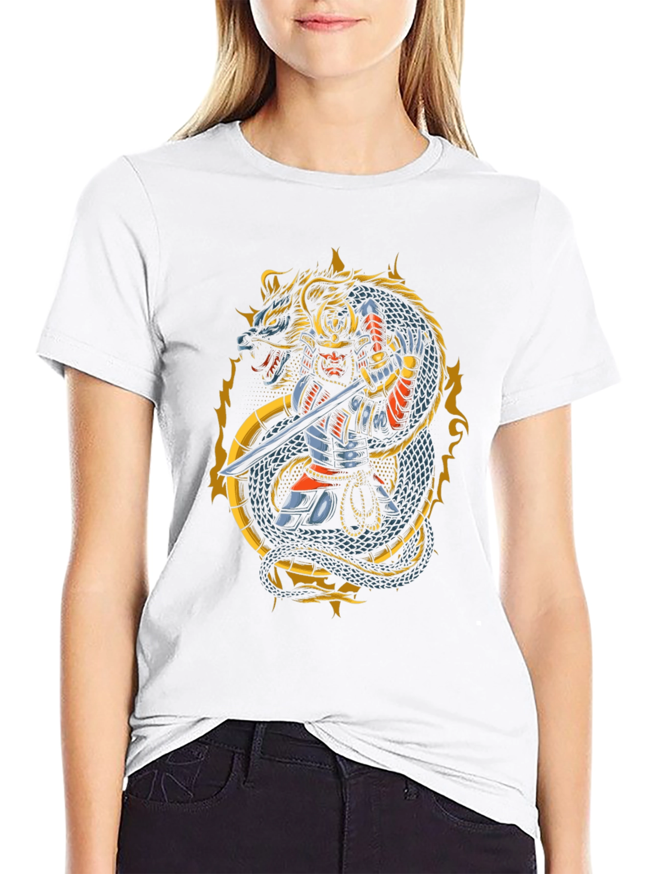 Samurai Dragon Graphic Tee