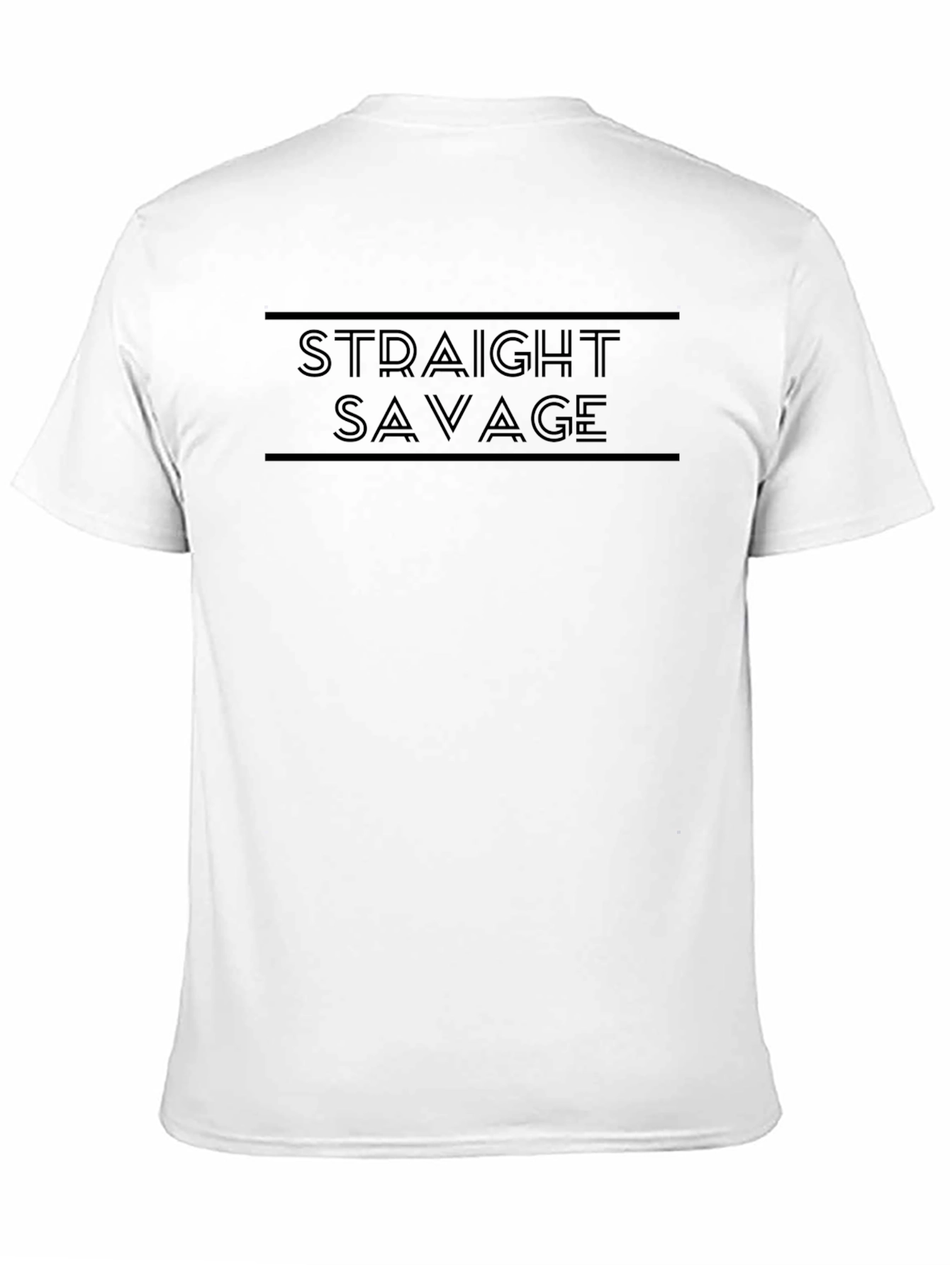 Straight Savage Black Graphic Tee