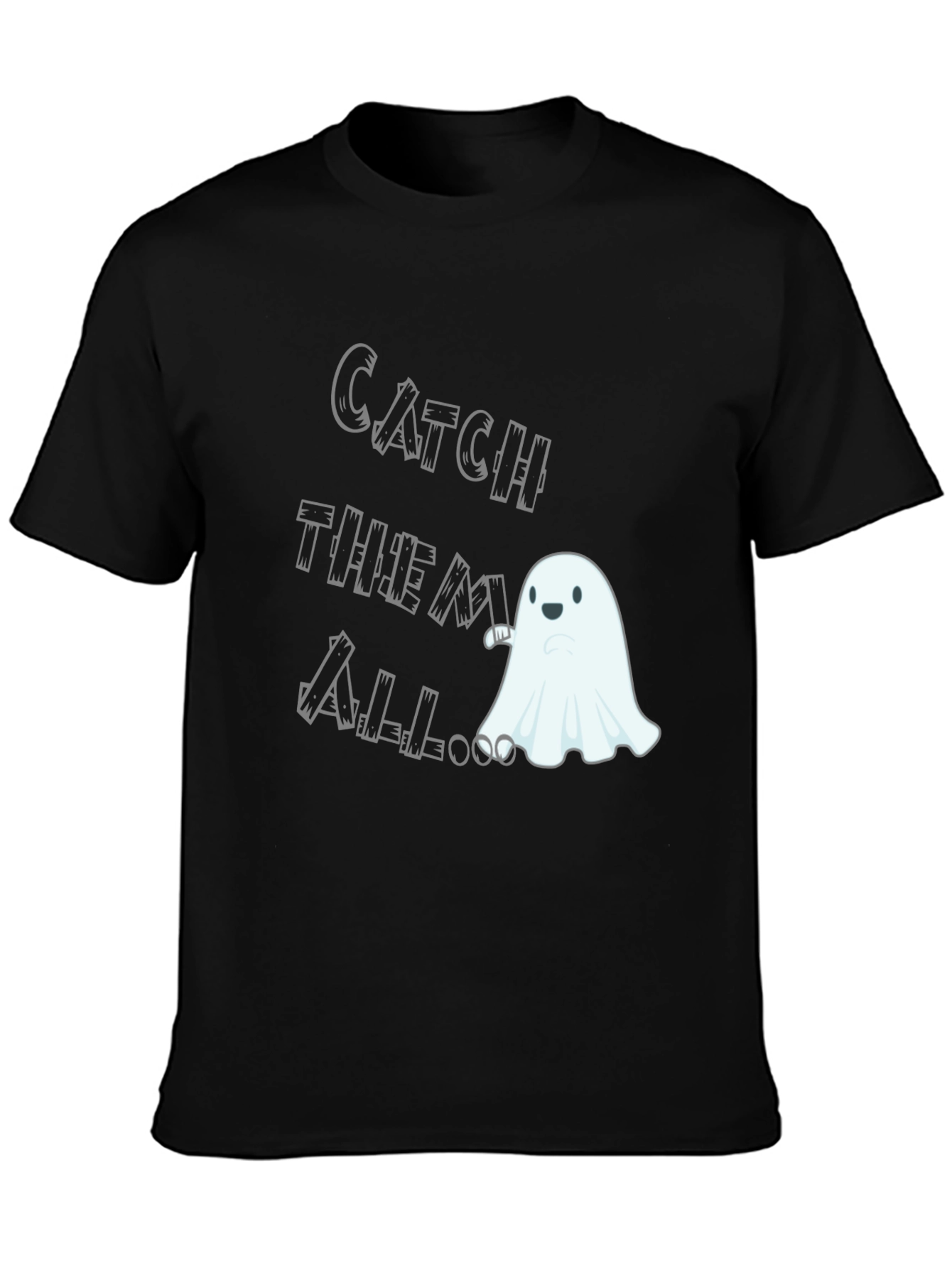 Catch Them All Ghost T-Shirt - Spooky Season Fun!