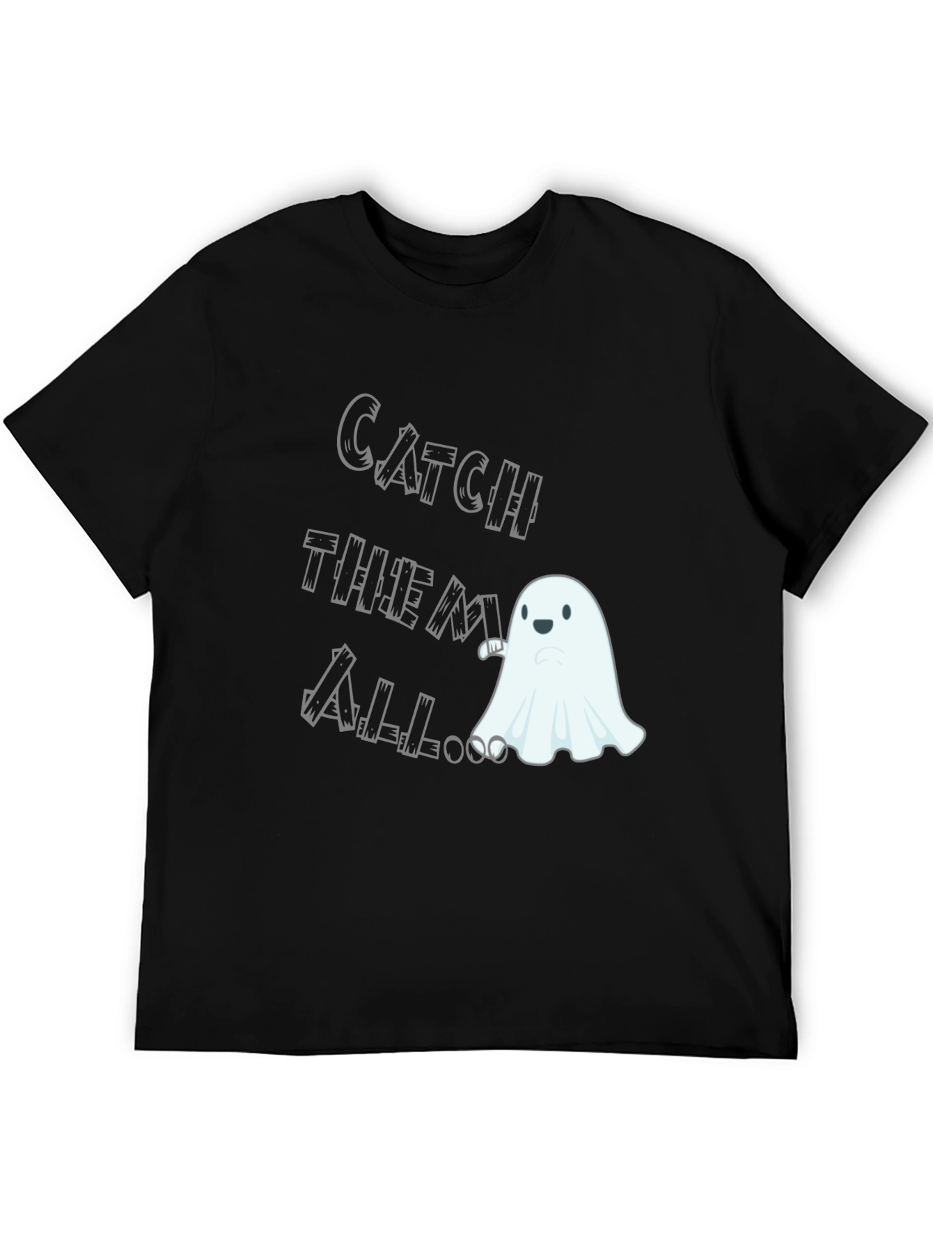 Catch Them All Ghost T-Shirt - Spooky Season Fun!