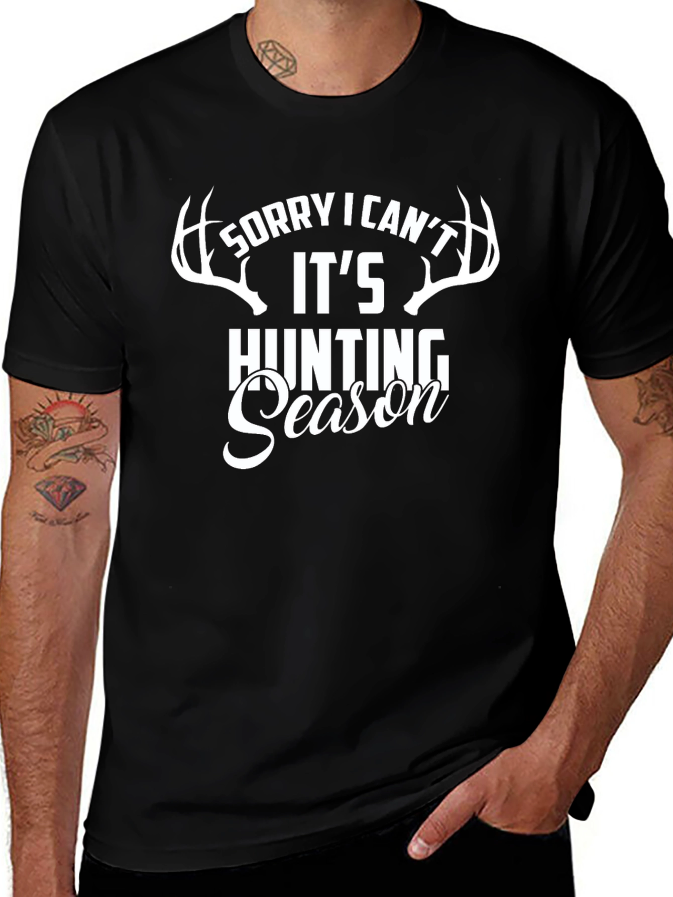 Hunting Season Graphic Tee - Mens Black T-Shirt