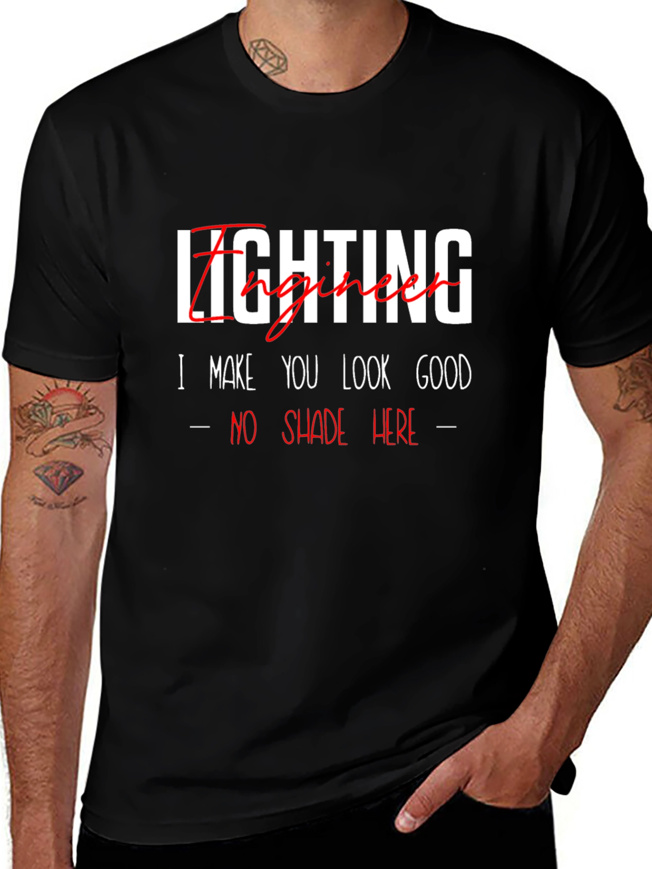 Lighting Engineer Funny Graphic T-Shirt