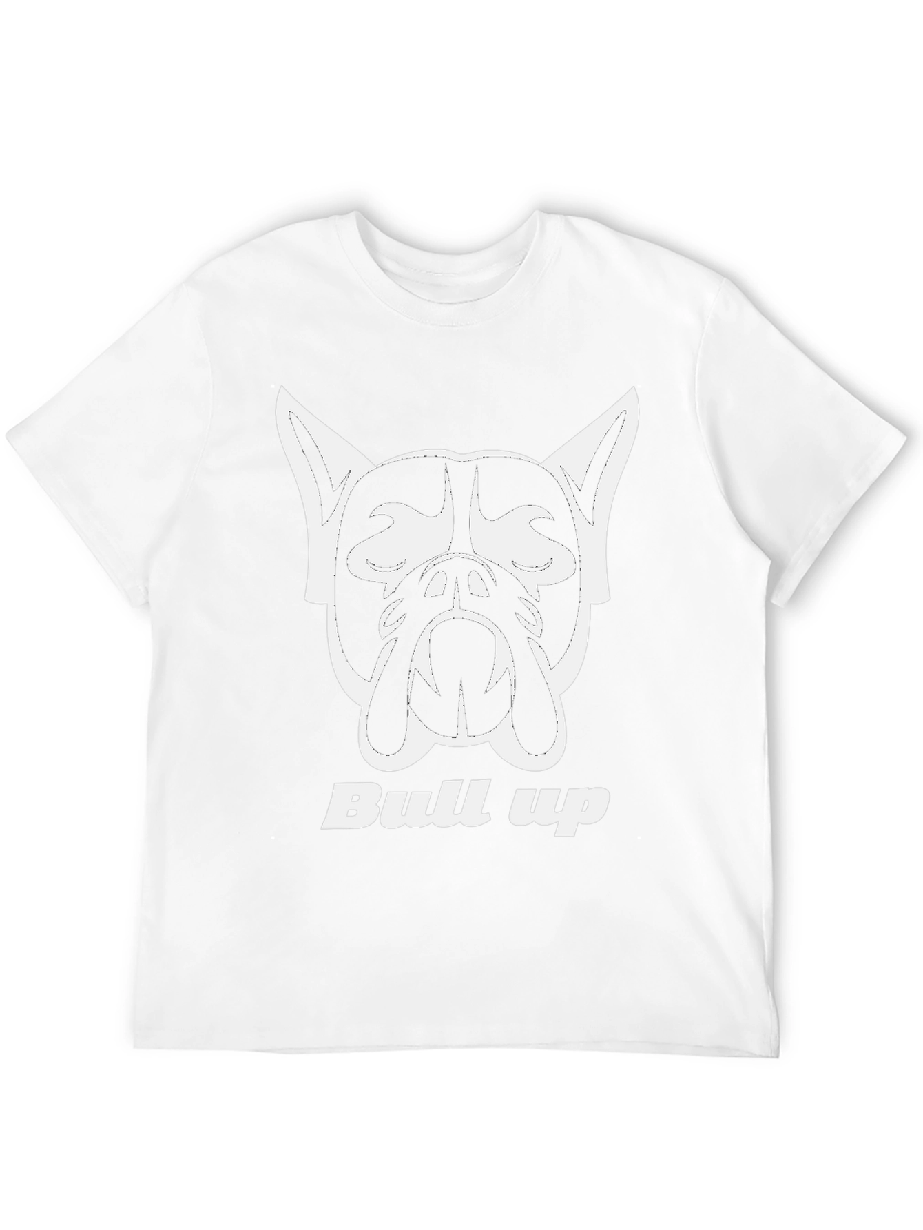 Bull Up Graphic Tee - Black Cotton Blend