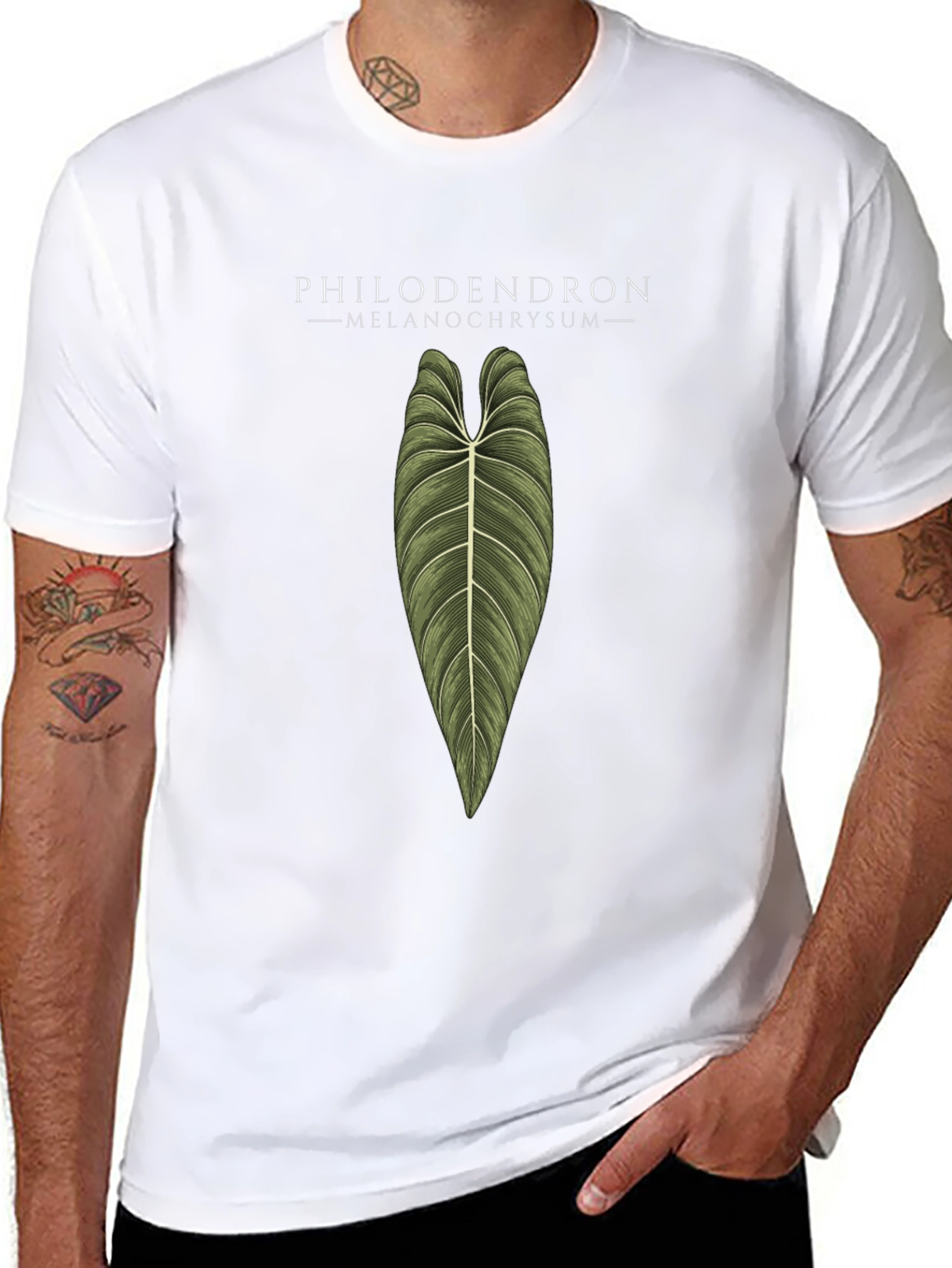 Philodendron Melanochrysum Plant Graphic T-Shirt