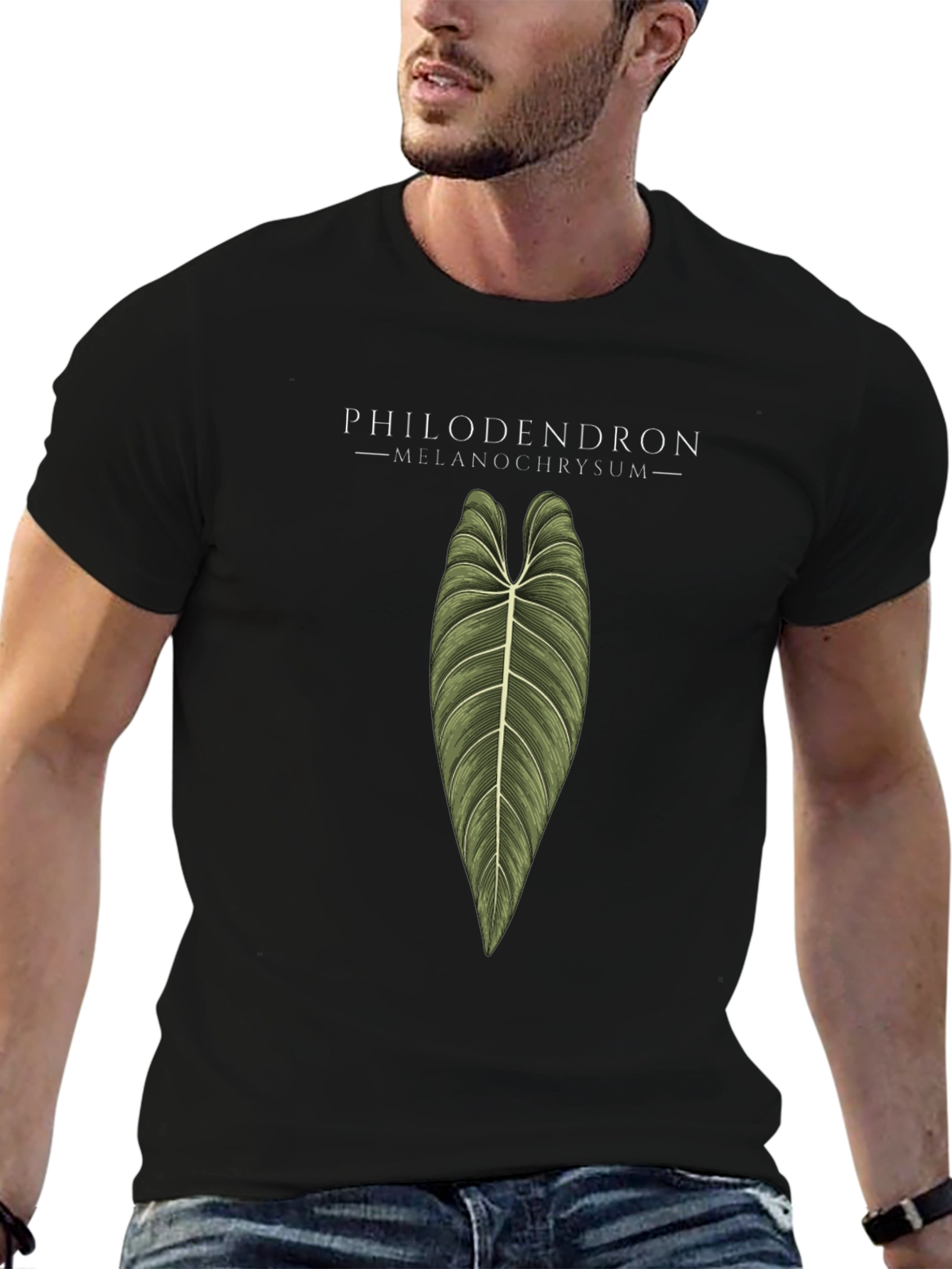 Philodendron Melanochrysum Plant Graphic T-Shirt