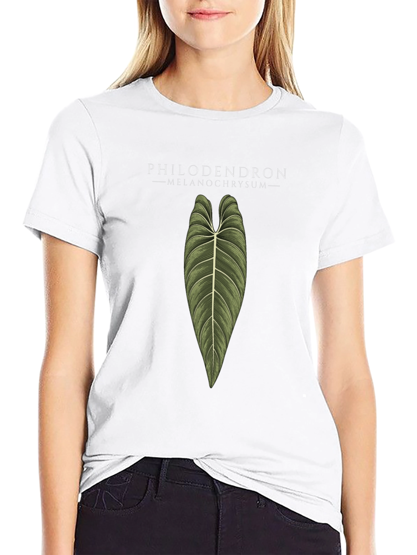 Philodendron Melanochrysum Plant Graphic T-Shirt