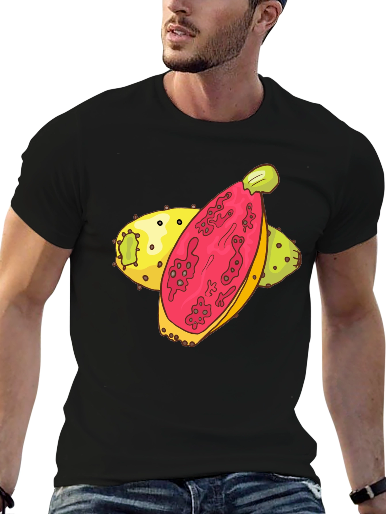 Prickly Pear Graphic Tee - Unique Fruit Design