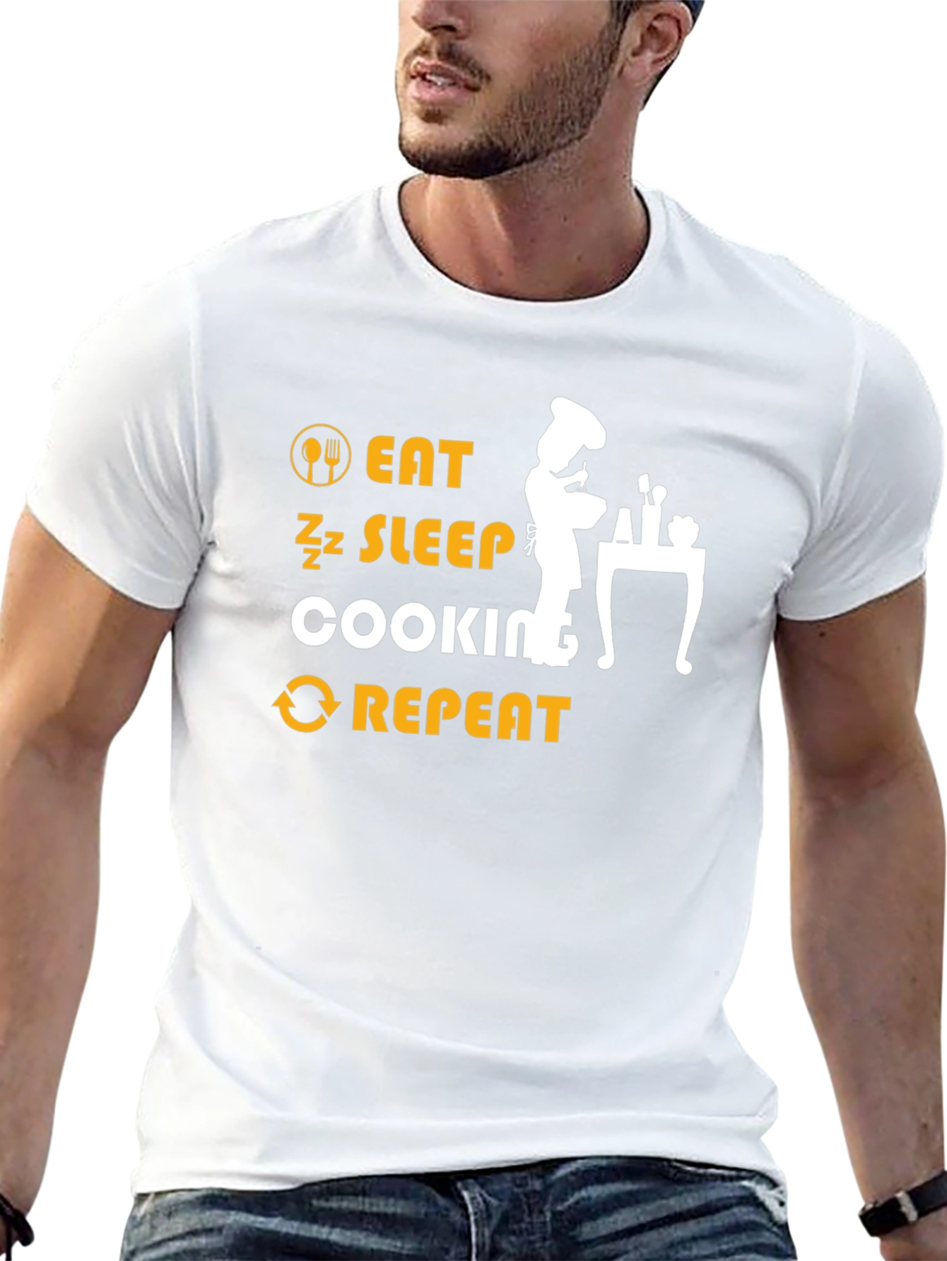 Eat Sleep Cooking Repeat T-Shirt