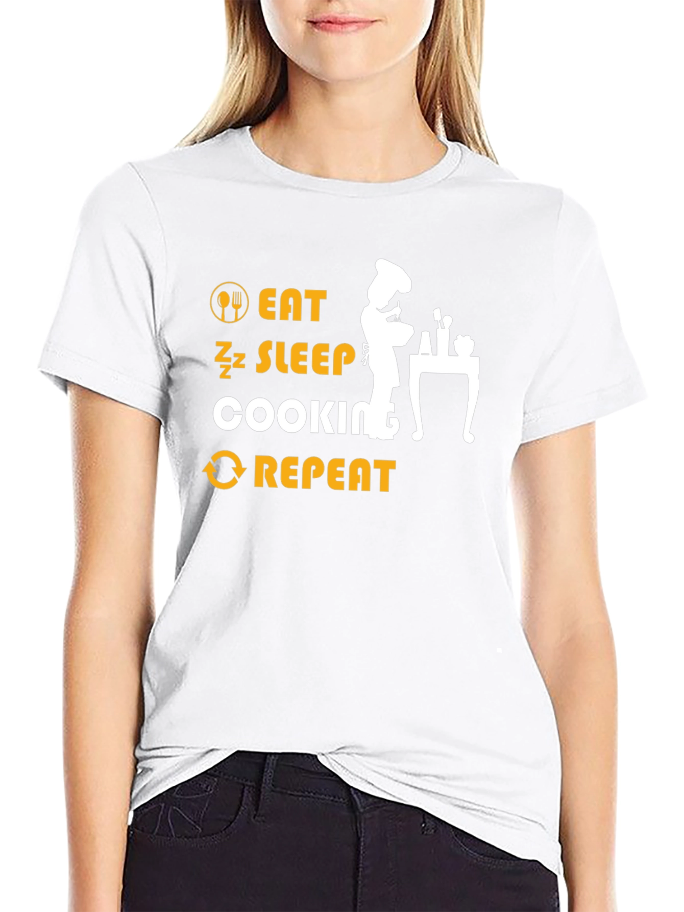 Eat Sleep Cooking Repeat T-Shirt