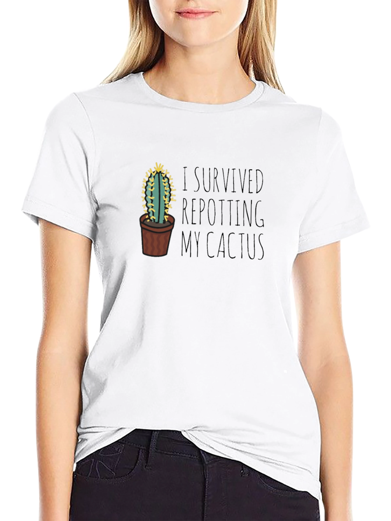 I Survived Repotting My Cactus T-Shirt