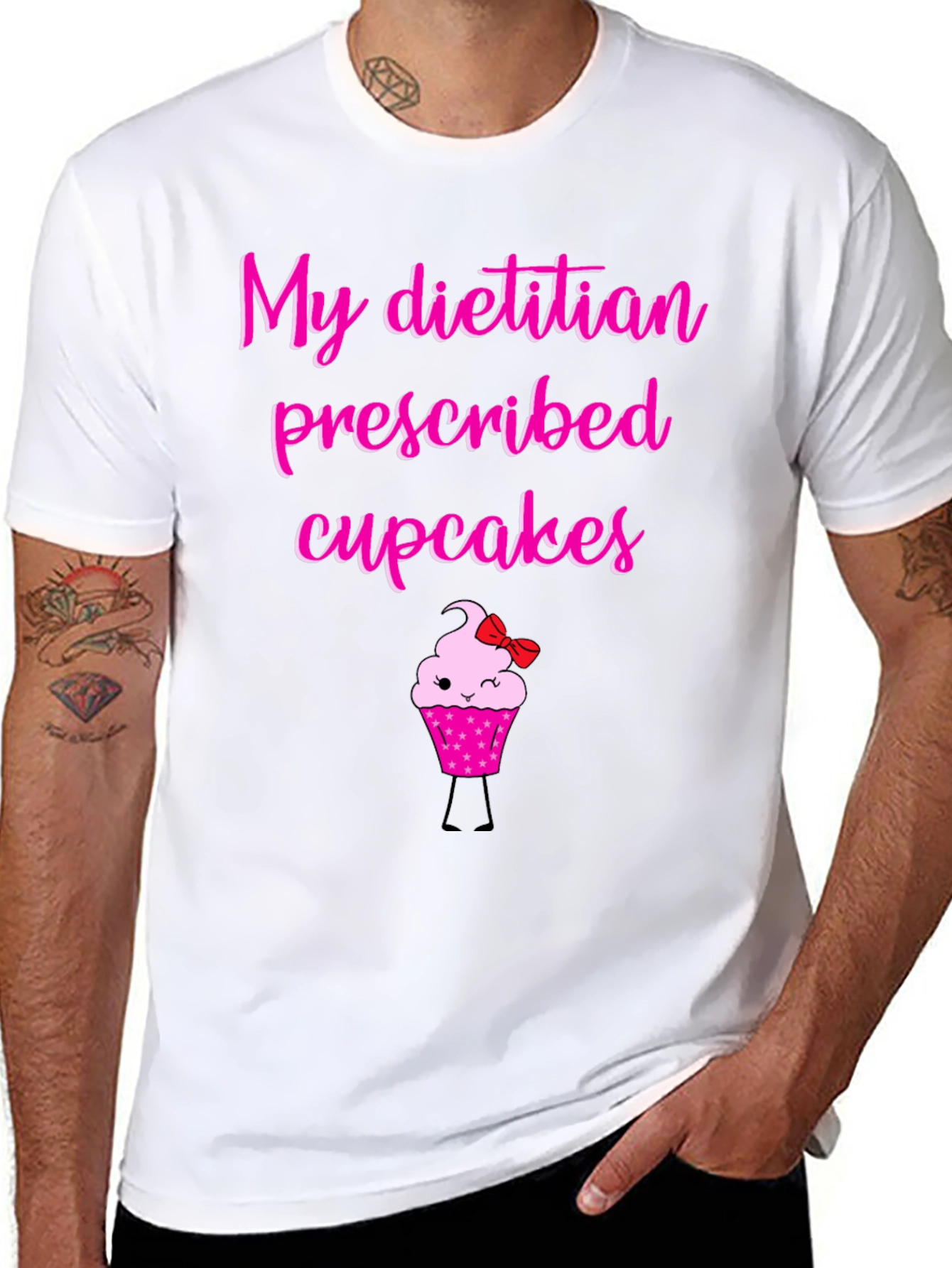 Dietitian Prescribed Cupcakes Graphic Tee