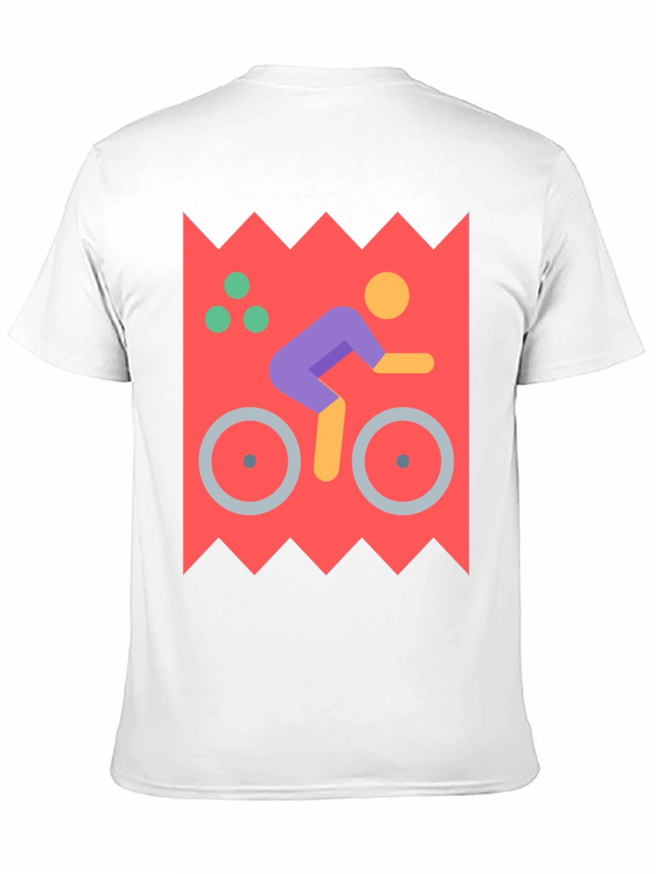 Cycling Graphic Tee - Unique Design Black Shirt