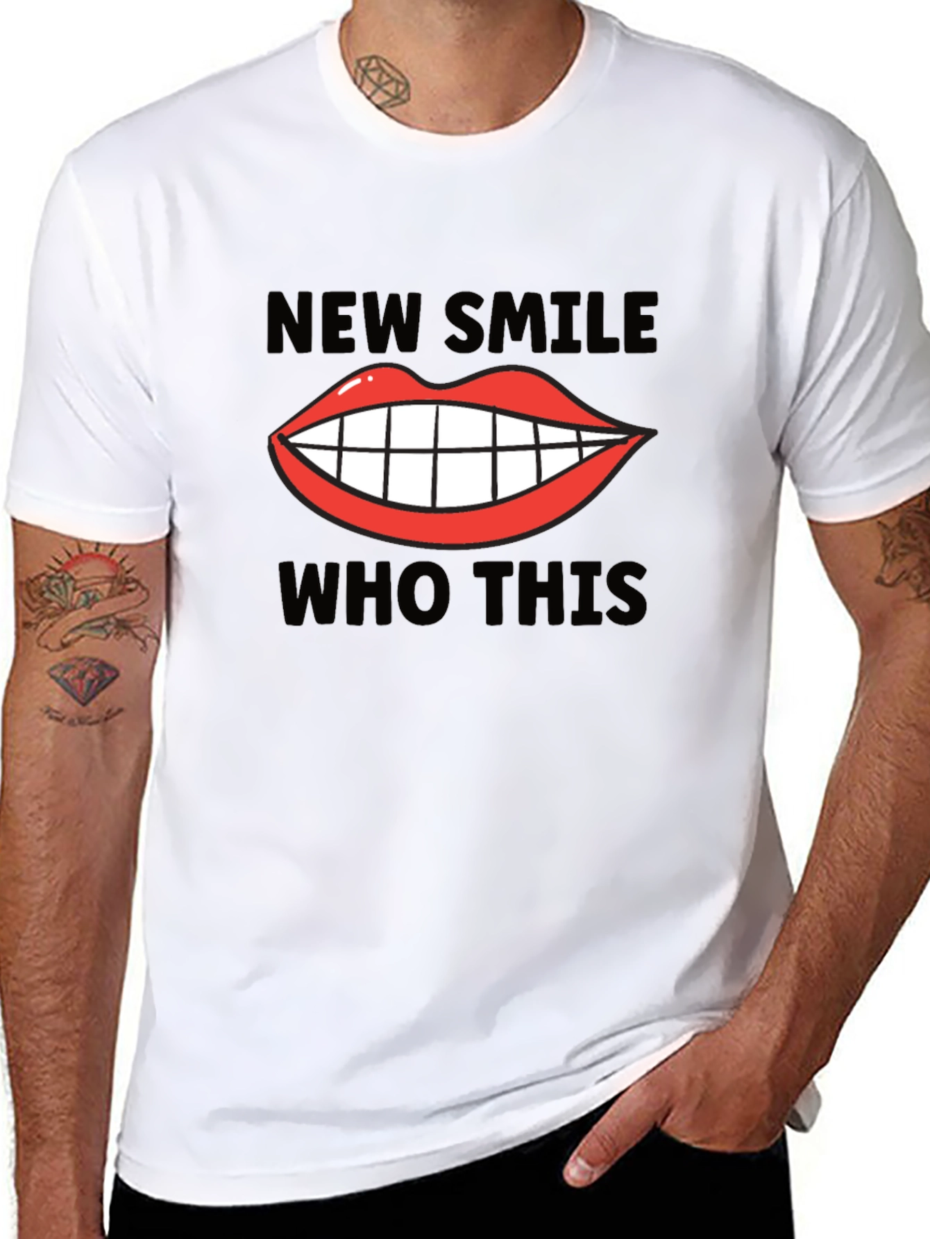 New Smile Who This Graphic Tee