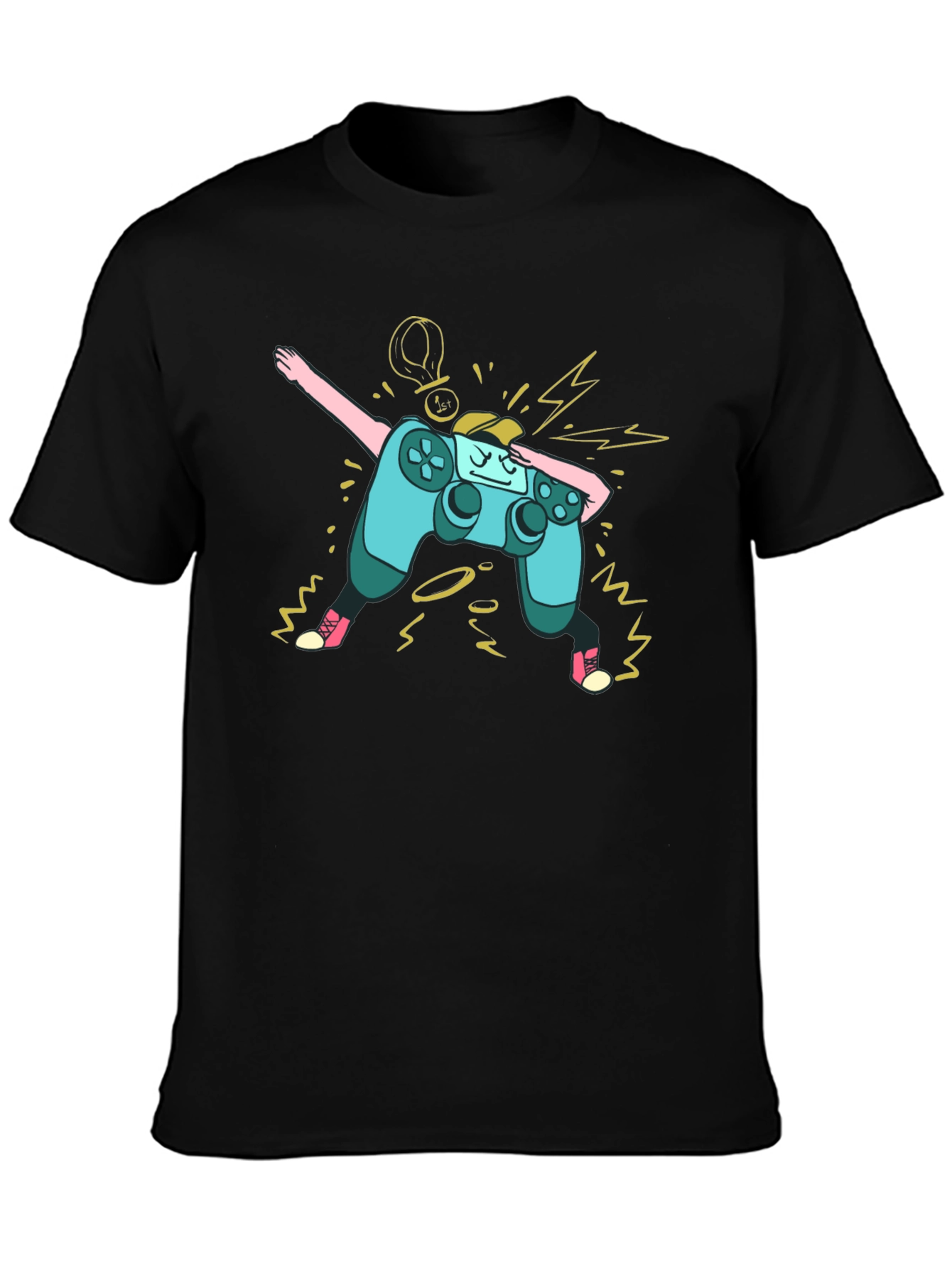 Dabbing Gamer Controller Graphic T-Shirt