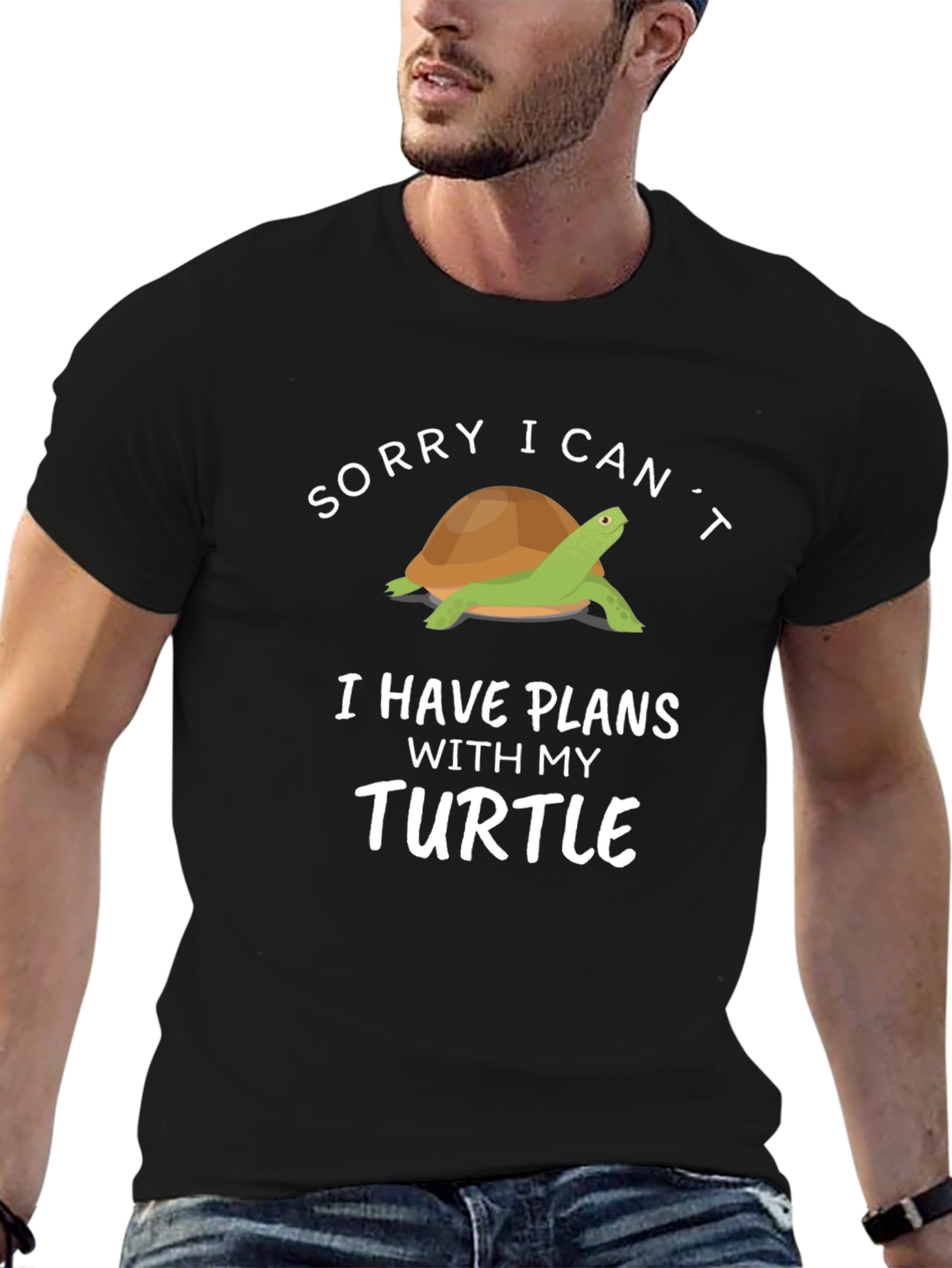 Funny Turtle Graphic T-Shirt - I Have Plans