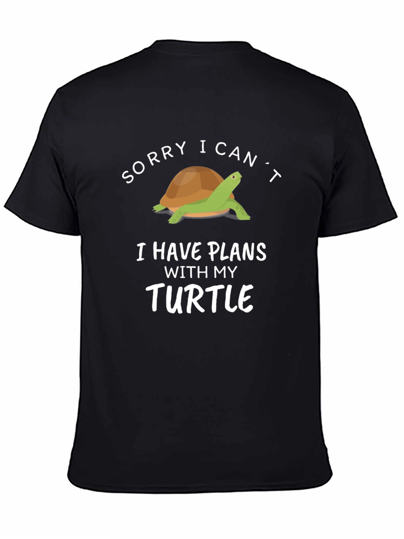 Funny Turtle Graphic T-Shirt - I Have Plans