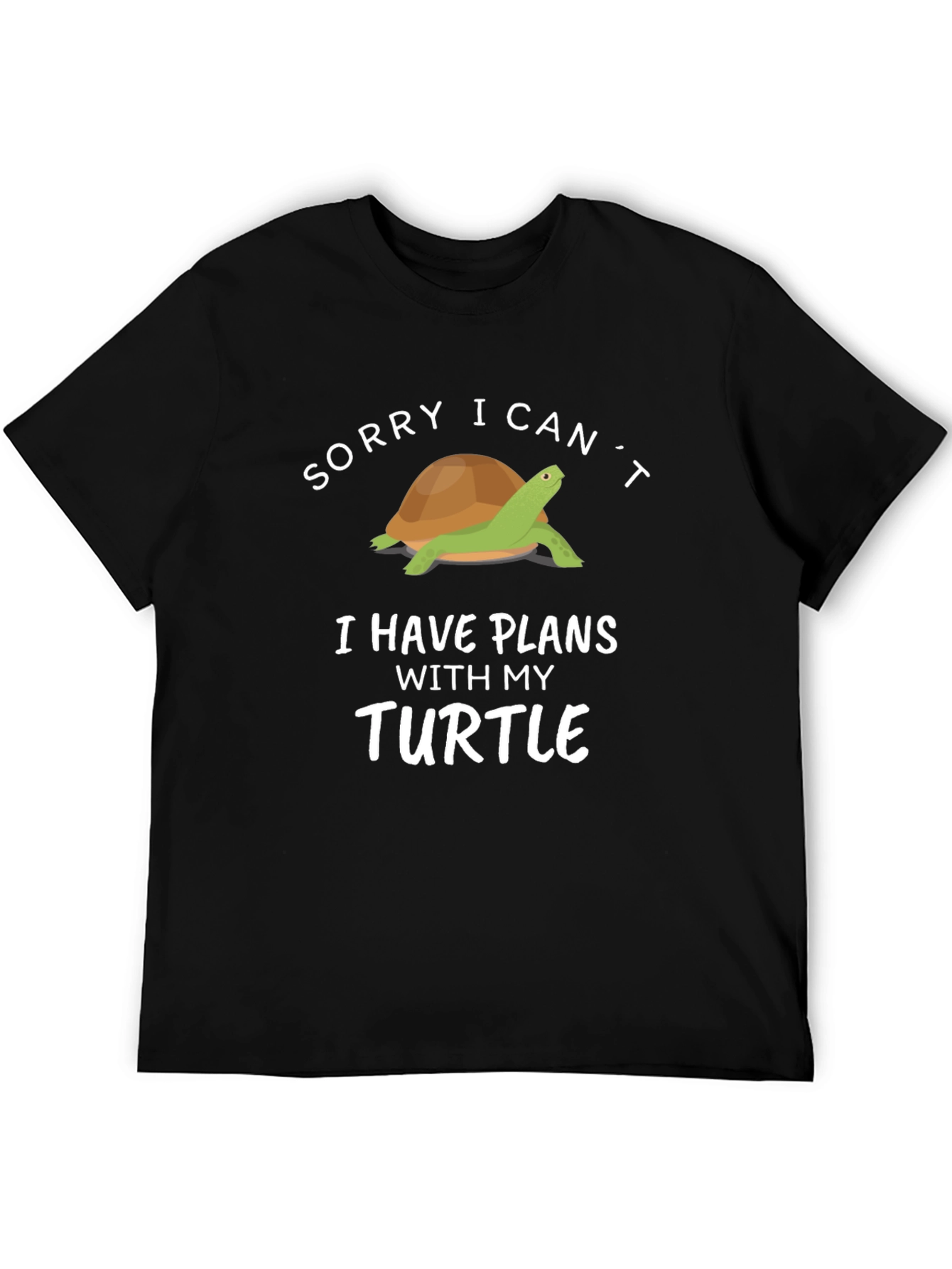 Funny Turtle Graphic T-Shirt - I Have Plans