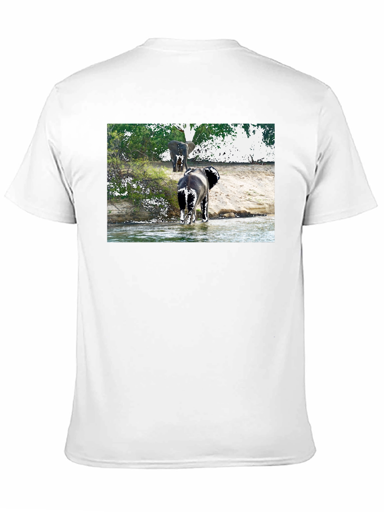 Elephant River Black T-Shirt